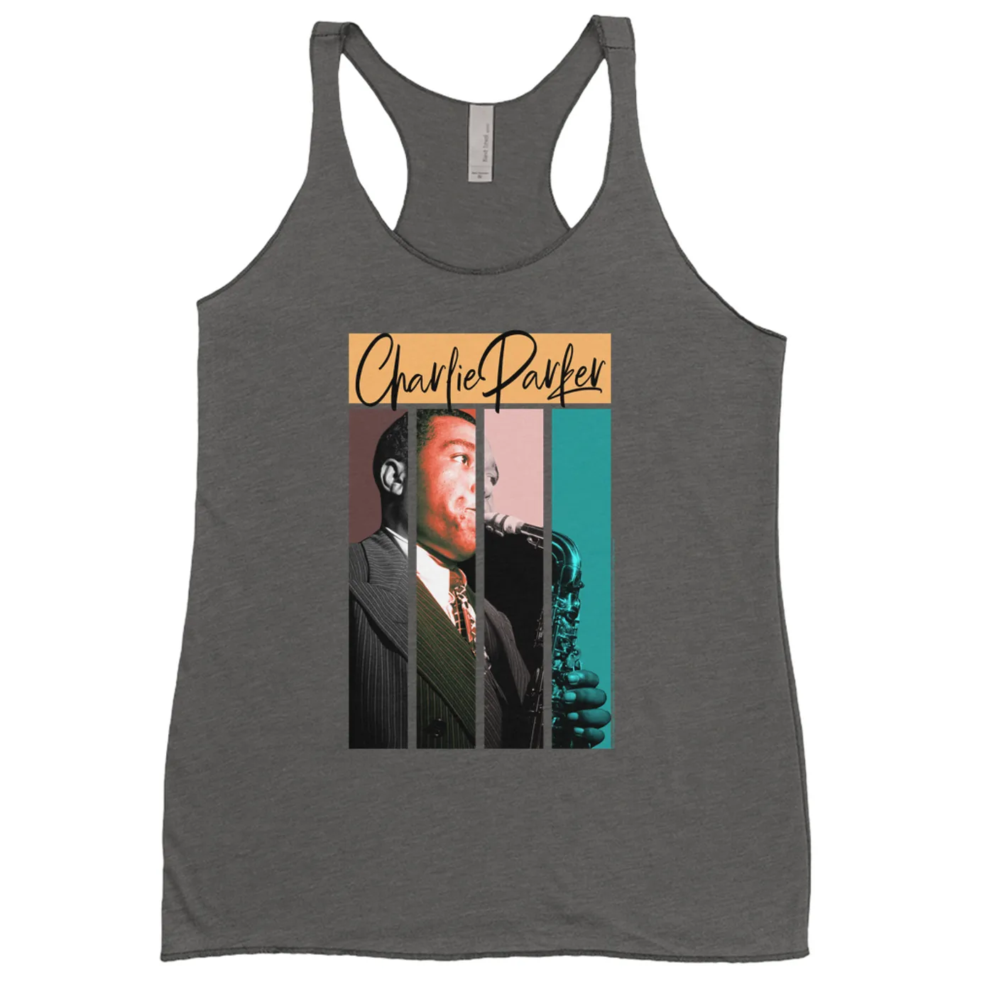 Charlie Parker Ladies' Tank Top | Multi-Color Charlie Photo Design Charlie Parker Shirt