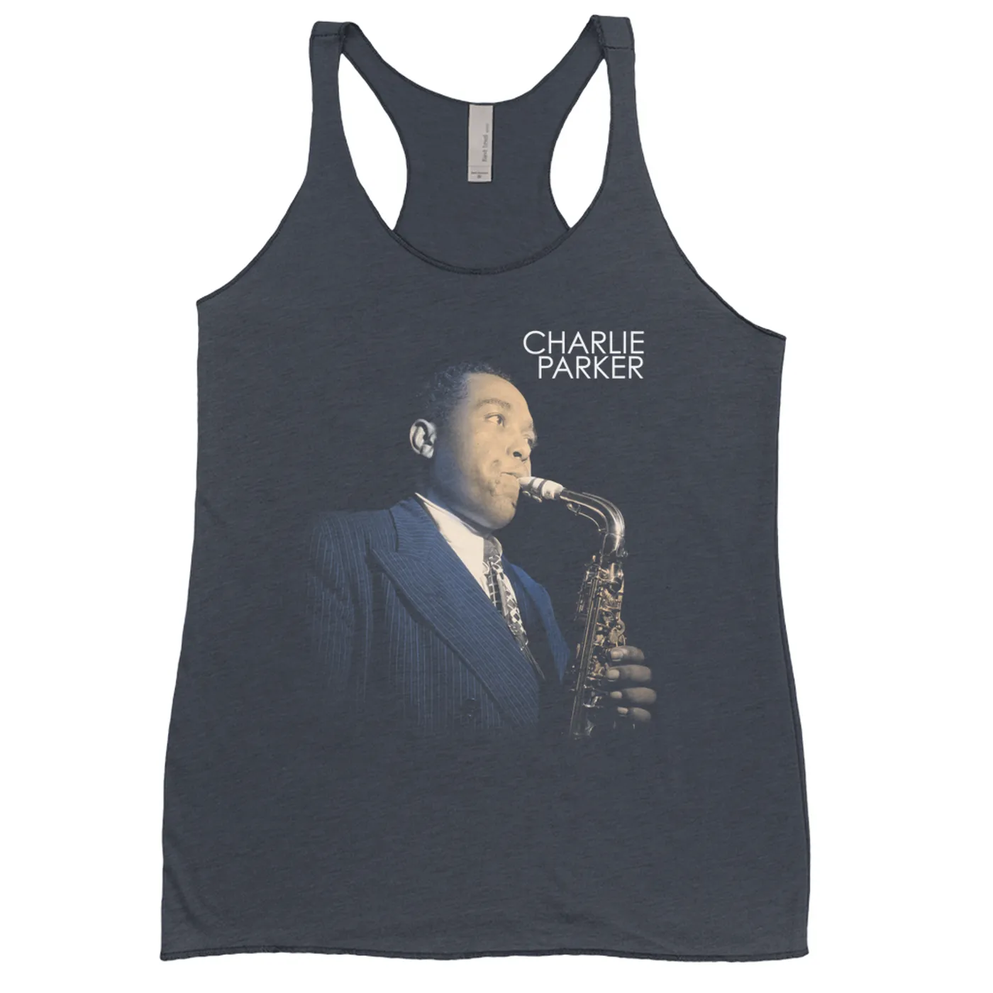 Charlie Parker Ladies' Tank Top | Charlie Parker Trumpet Glow Design Charlie Parker Shirt