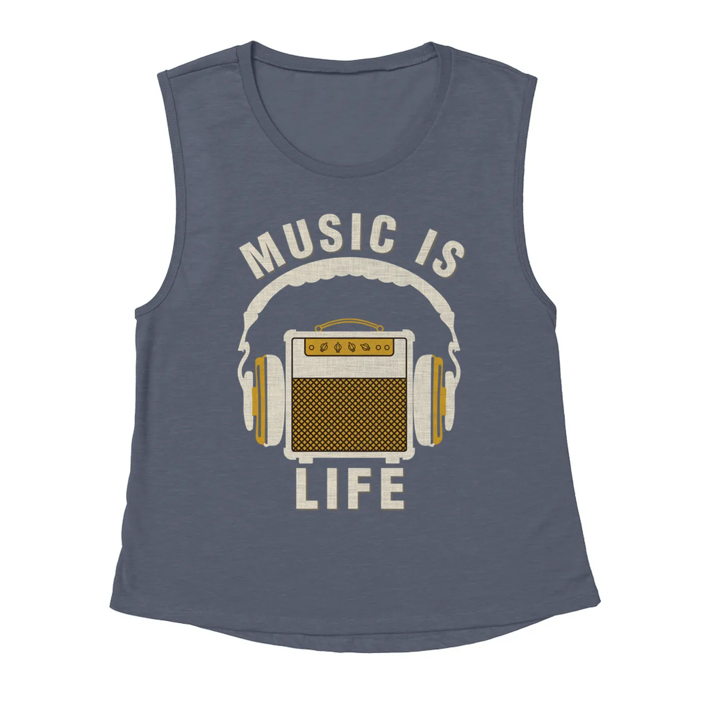 Merchbar Music Life Muscle Tank | Music Amps Life Merchbar Music Life Tank Top