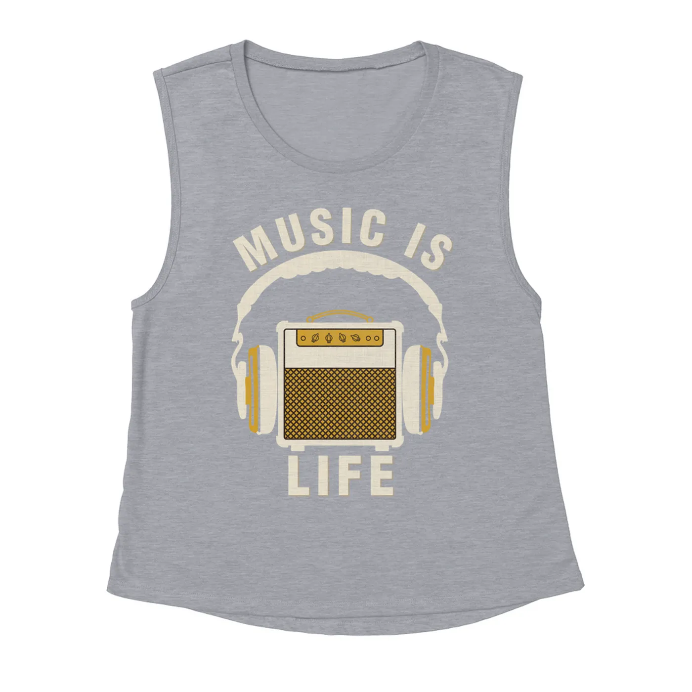 Merchbar Music Life Muscle Tank | Music Amps Life Merchbar Music Life Tank Top