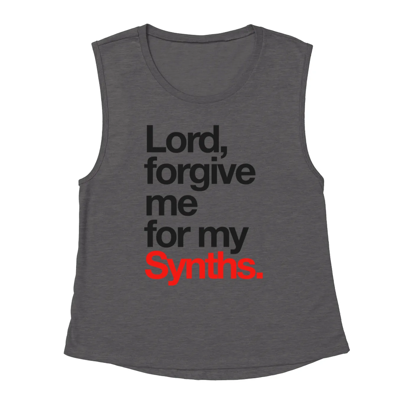 Merchbar Music Life Muscle Tank | Forgive Me For My Synths Merchbar Music Life Tank Top