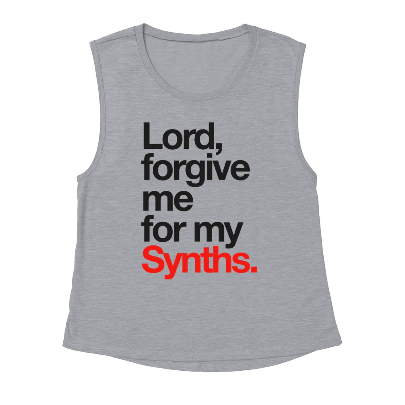 Merchbar Music Life Muscle Tank | Forgive Me For My Synths Merchbar Music Life Tank Top