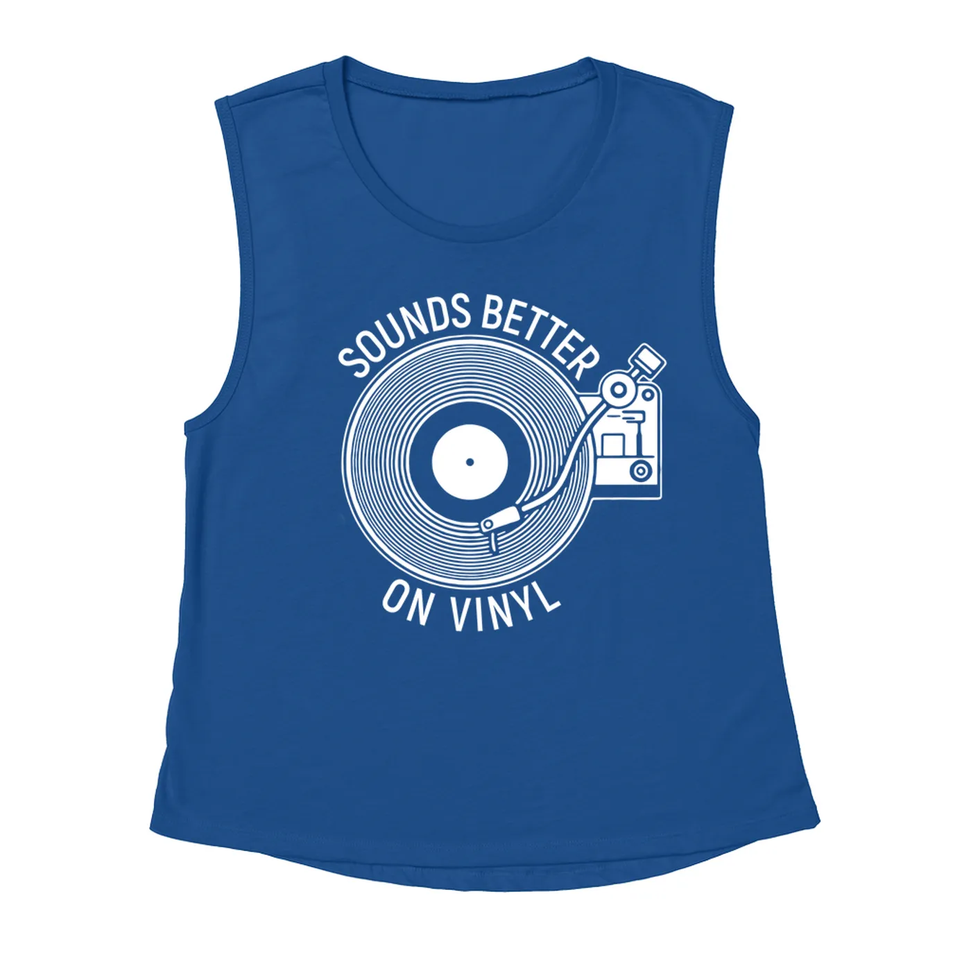 Merchbar Music Life Muscle Tank | Vinyl Sounds Better Merchbar Music Life Tank Top