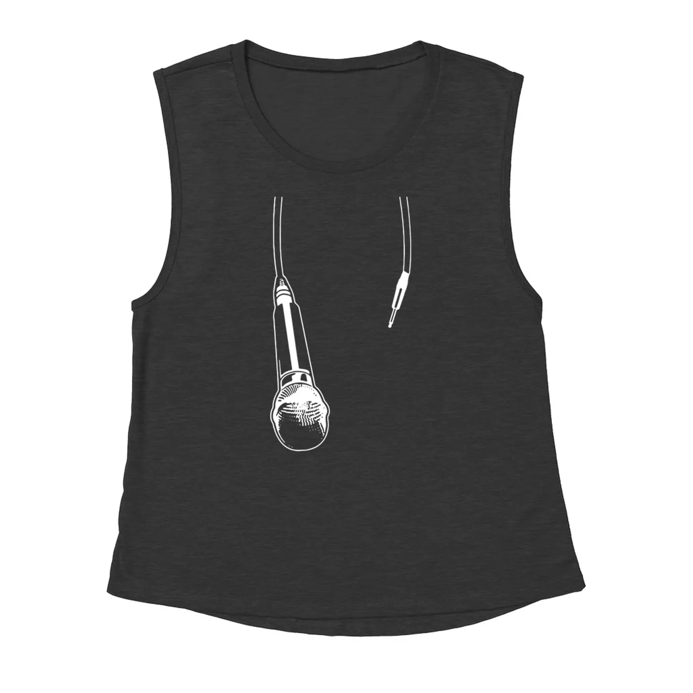 Merchbar Music Life Muscle Tank | Let The Mic Hang Merchbar Music Life Tank Top