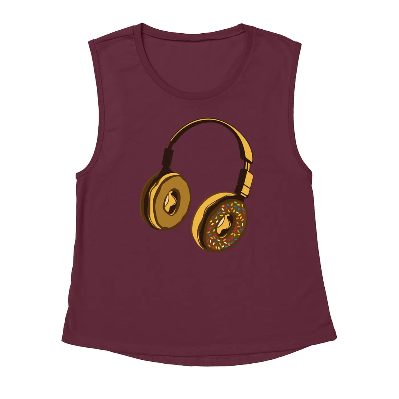 Merchbar Music Life Muscle Tank | Delicious Donut Beats Merchbar Music Life Tank Top