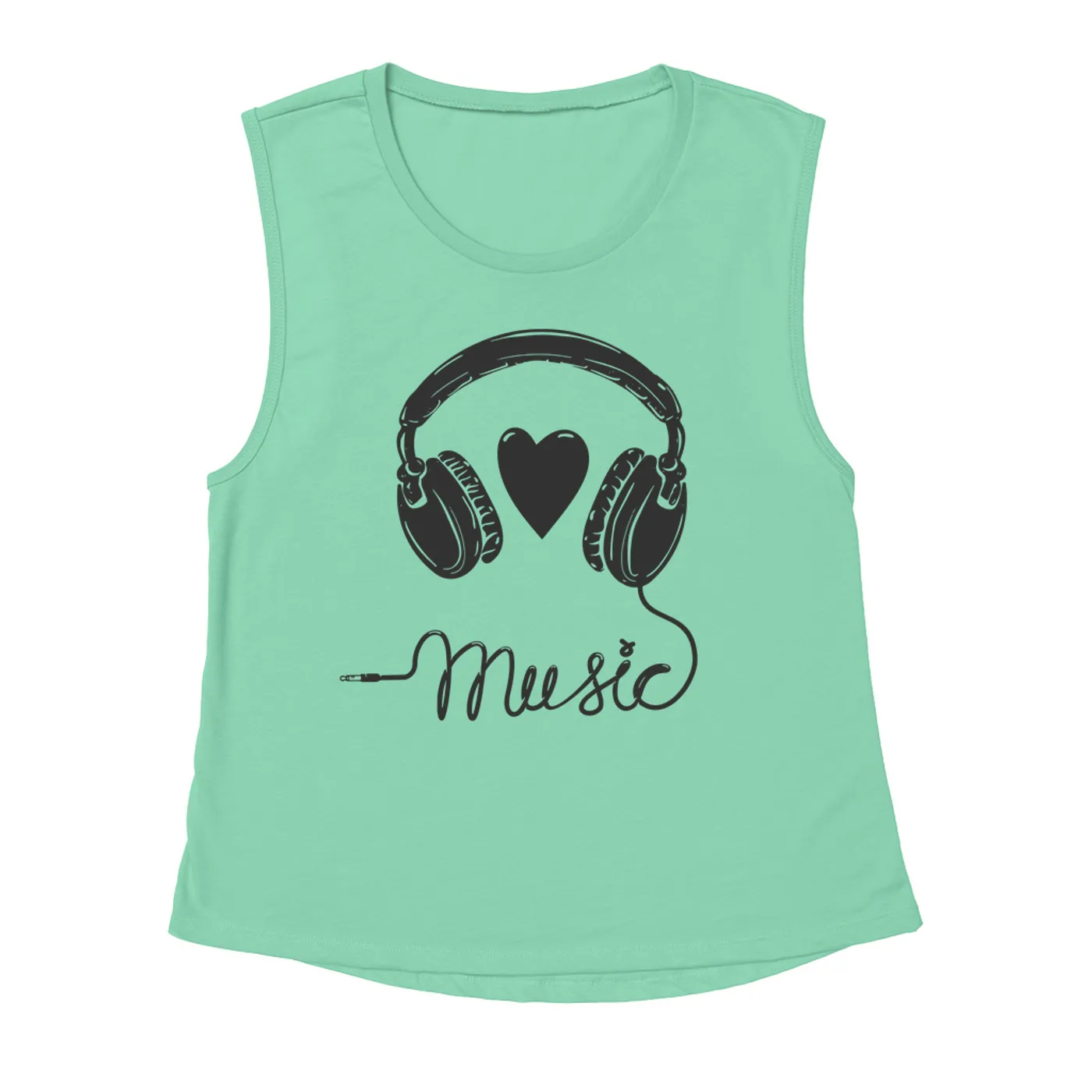 Merchbar Music Life Muscle Tank | I Heart Music Merchbar Music Life Tank Top