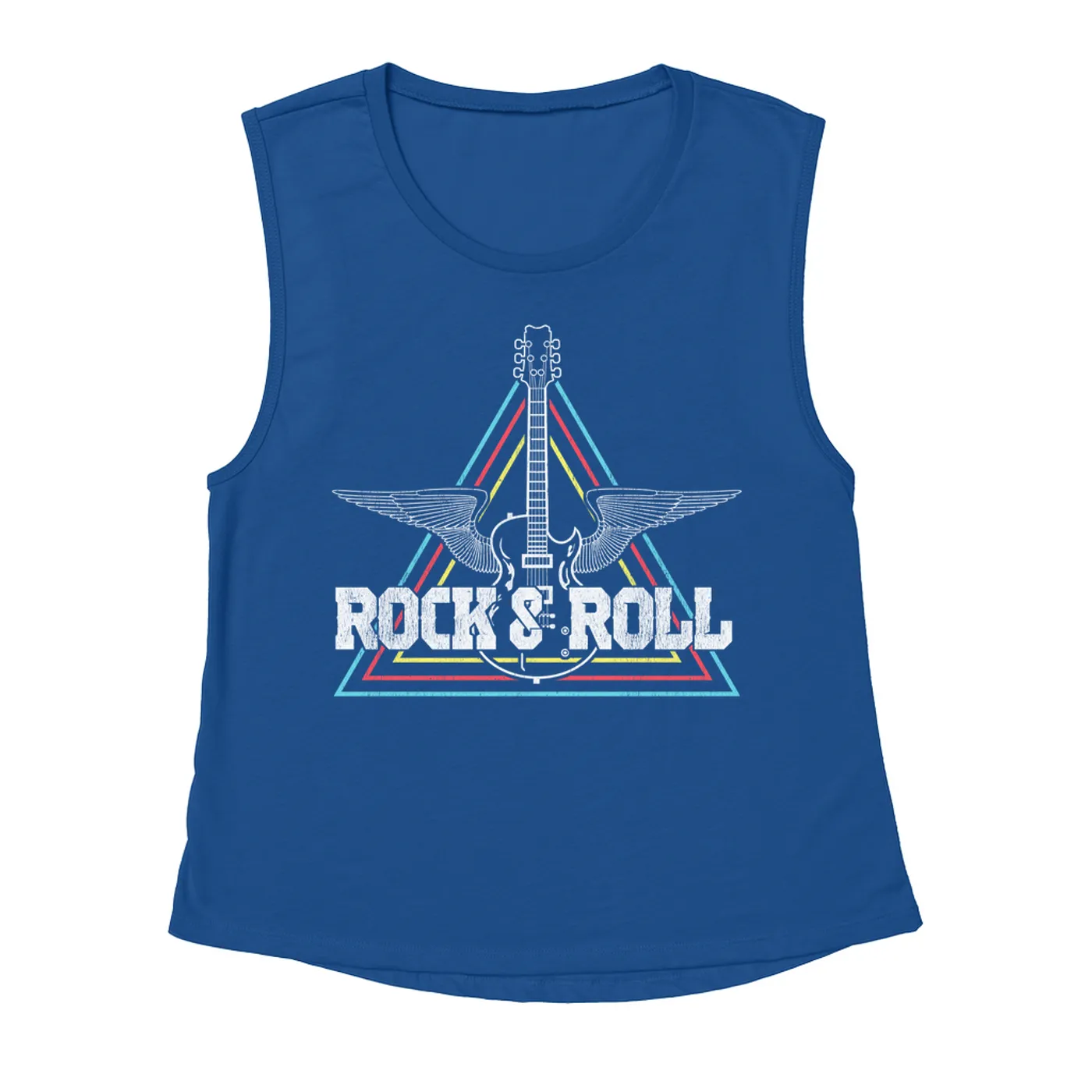 Merchbar Music Life Muscle Tank | Flying Guitar Rock n' Roll Merchbar Music Life Tank Top