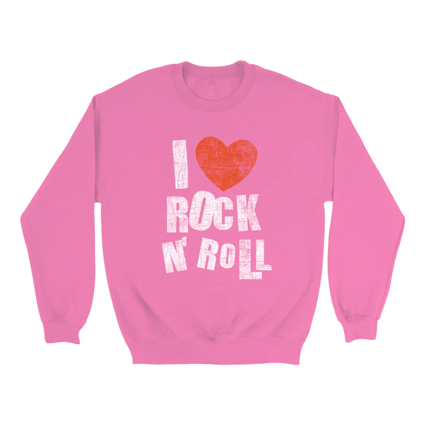 Merchbar Music Life Colorful Sweatshirt | I Heart Rock n' Roll Merchbar Music Life Sweatshirt