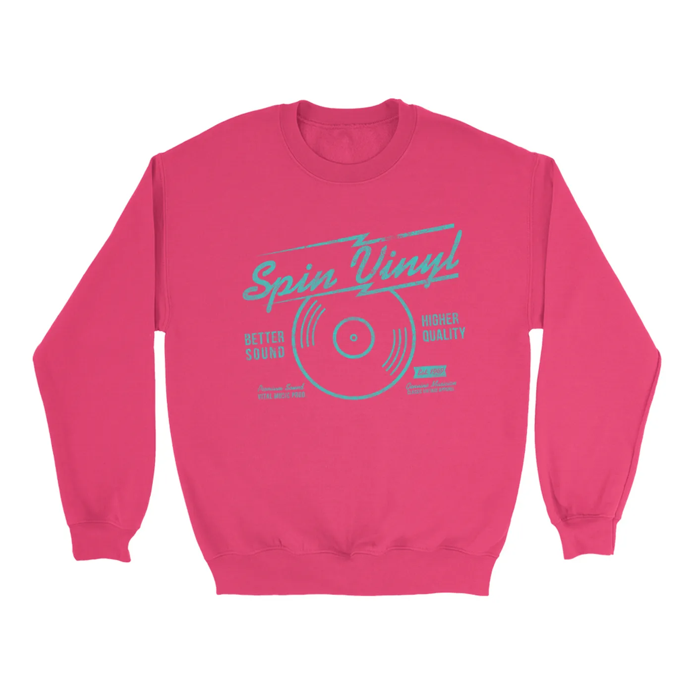 Merchbar Music Life Colorful Sweatshirt | Spin Vinyl Merchbar Music Life Sweatshirt