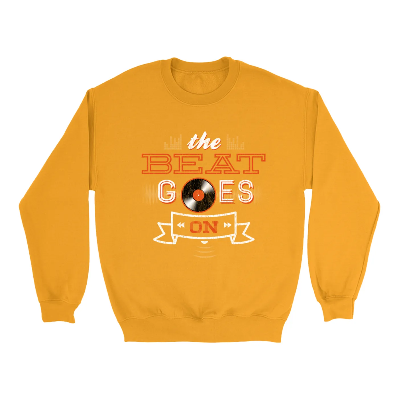 Merchbar Music Life Colorful Sweatshirt | The Beat Goes On Merchbar Music Life Sweatshirt