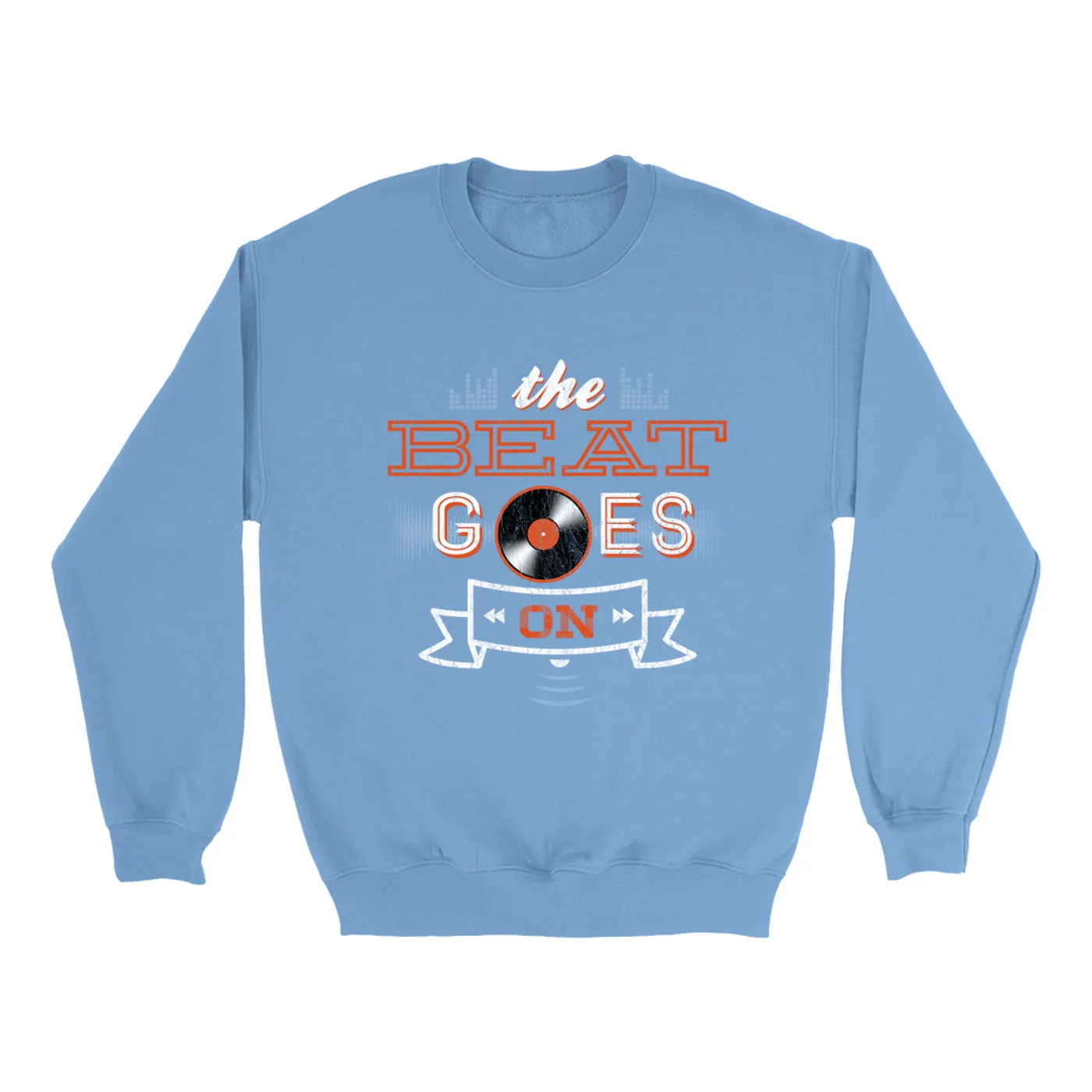 Merchbar Music Life Colorful Sweatshirt | The Beat Goes On Merchbar Music Life Sweatshirt