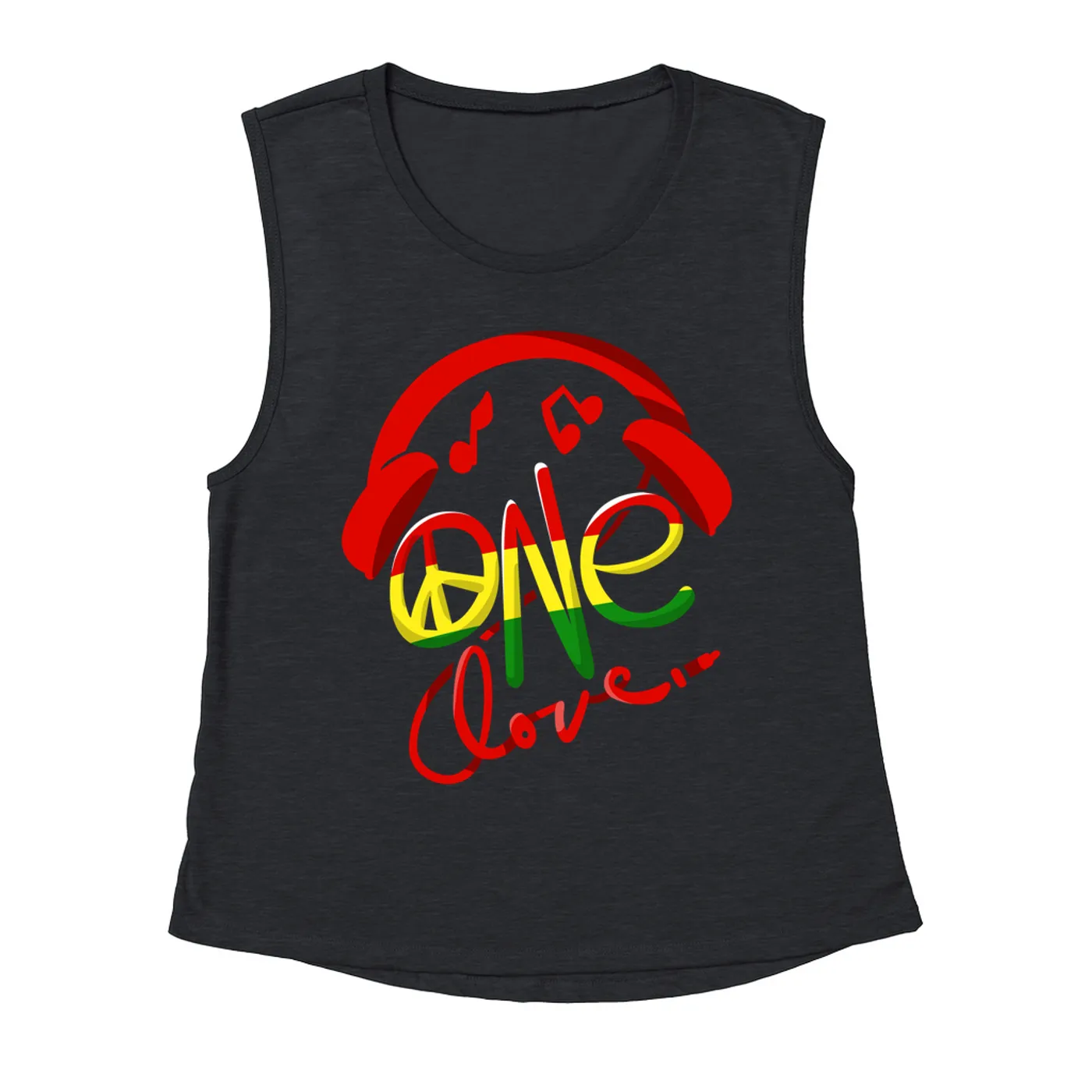 Merchbar Music Life Muscle Tank | One Love Merchbar Music Life Tank Top