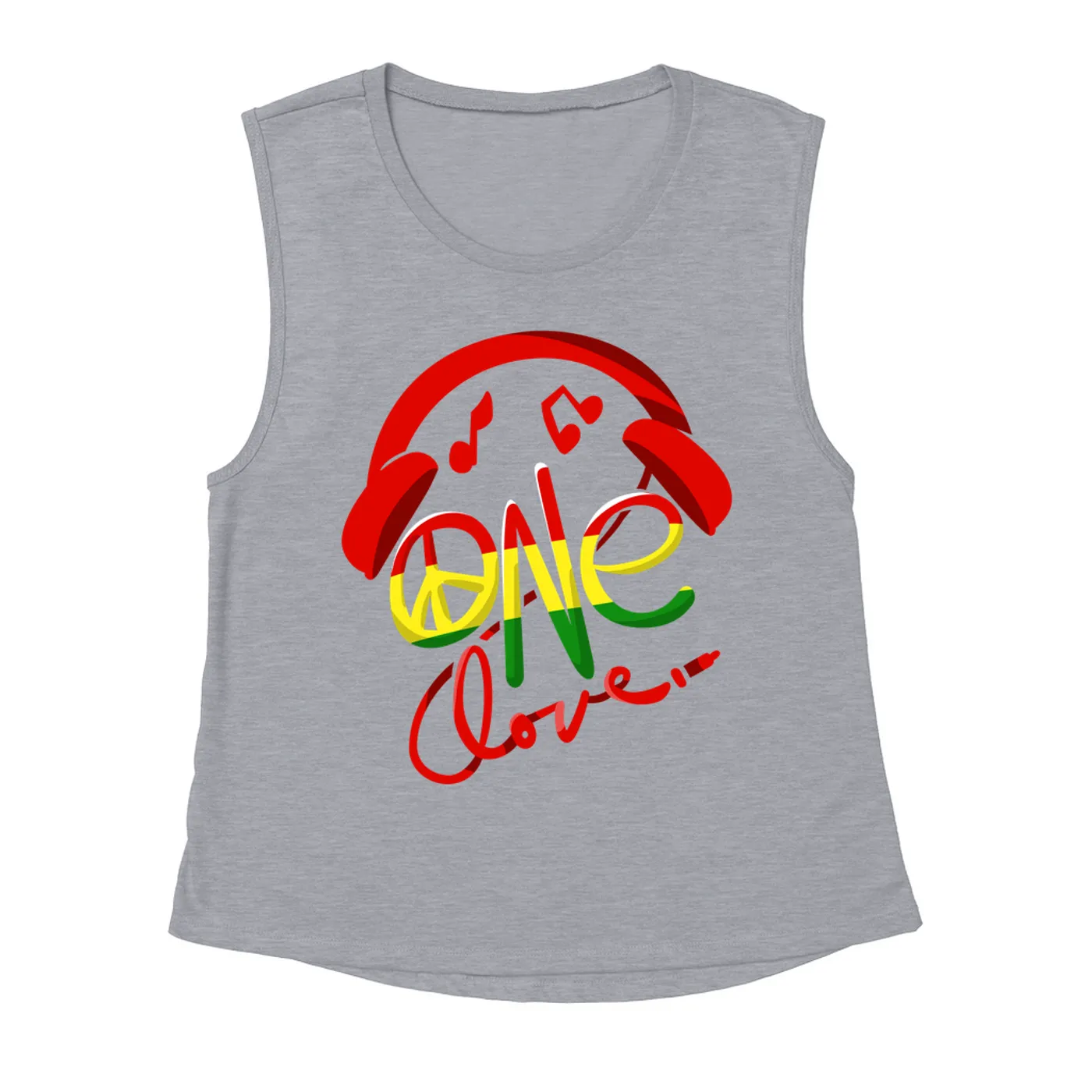 Merchbar Music Life Muscle Tank | One Love Merchbar Music Life Tank Top