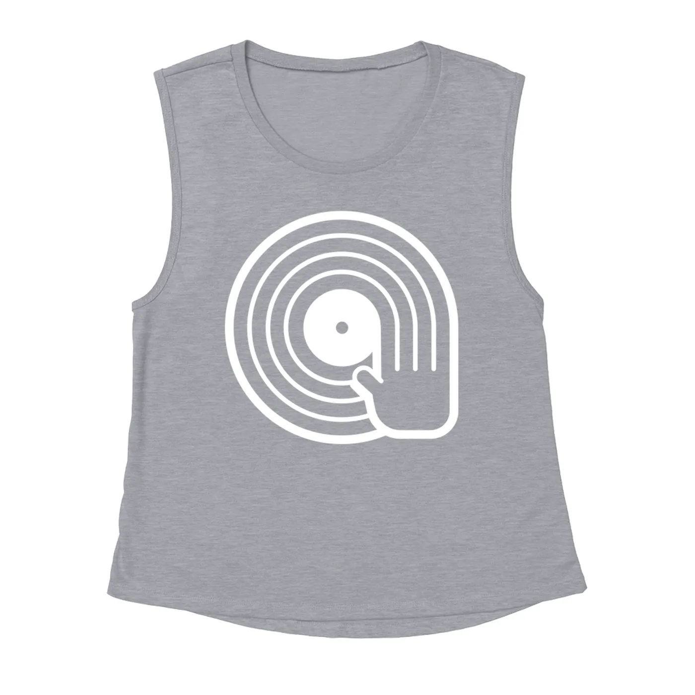 Merchbar Music Life Muscle Tank | DJ Spinning Vinyl Merchbar Music Life Tank Top
