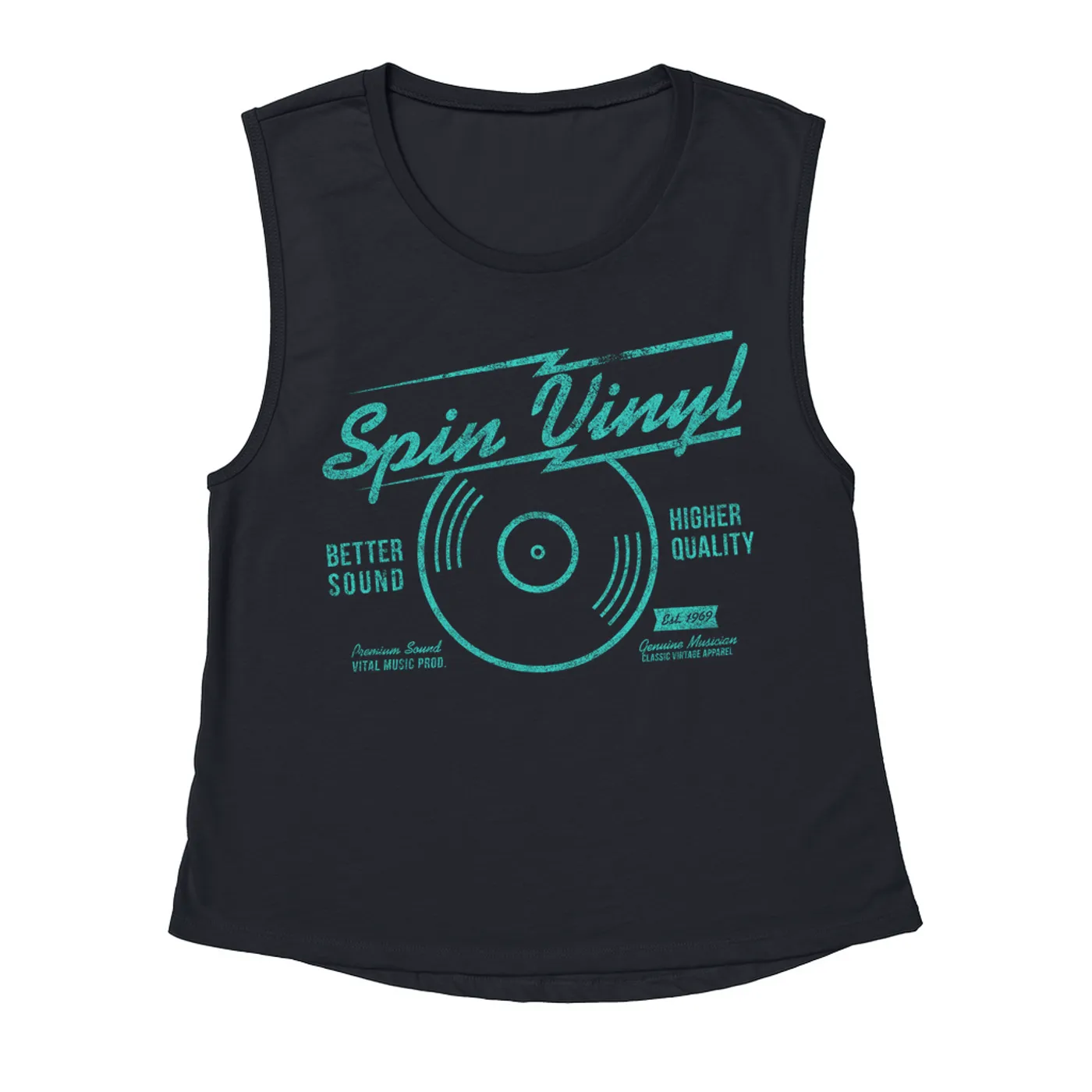 Merchbar Music Life Muscle Tank | Spin Vinyl Merchbar Music Life Tank Top
