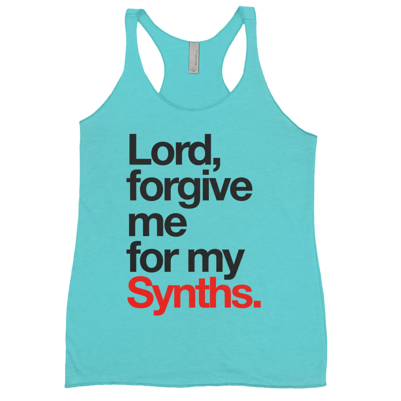 Merchbar Music Life Colorful Racerback Tank | Forgive Me For My Synths Merchbar Music Life Tank Top