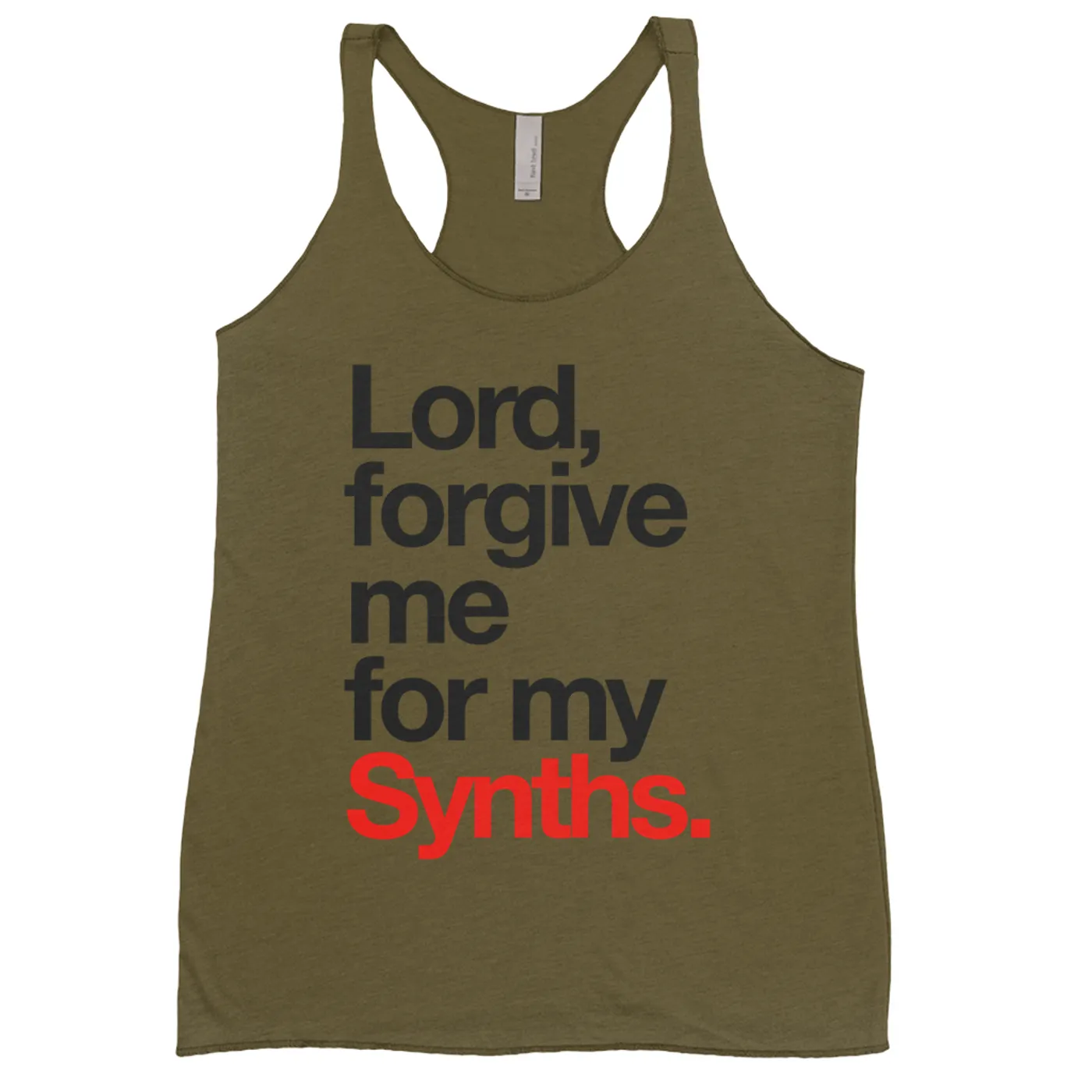 Merchbar Music Life Colorful Racerback Tank | Forgive Me For My Synths Merchbar Music Life Tank Top