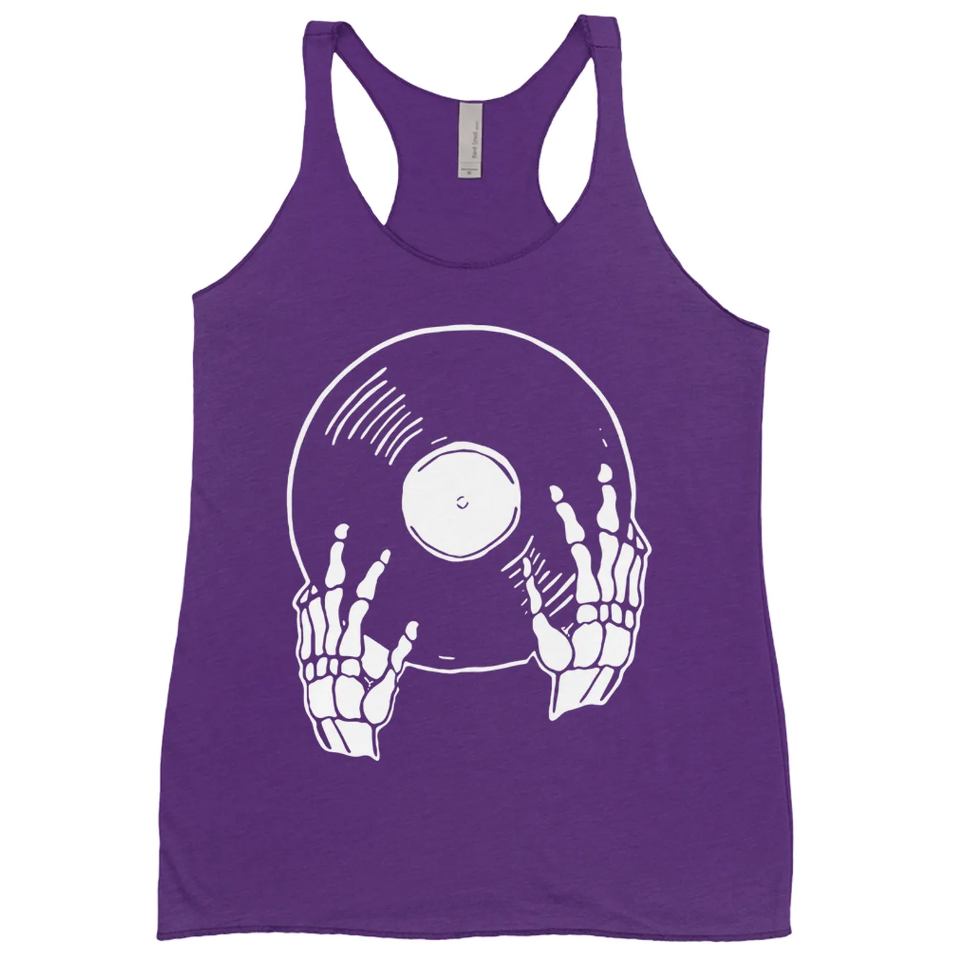 Merchbar Music Life Colorful Racerback Tank | Skeletons Spin Vinyl Too Merchbar Music Life Tank Top
