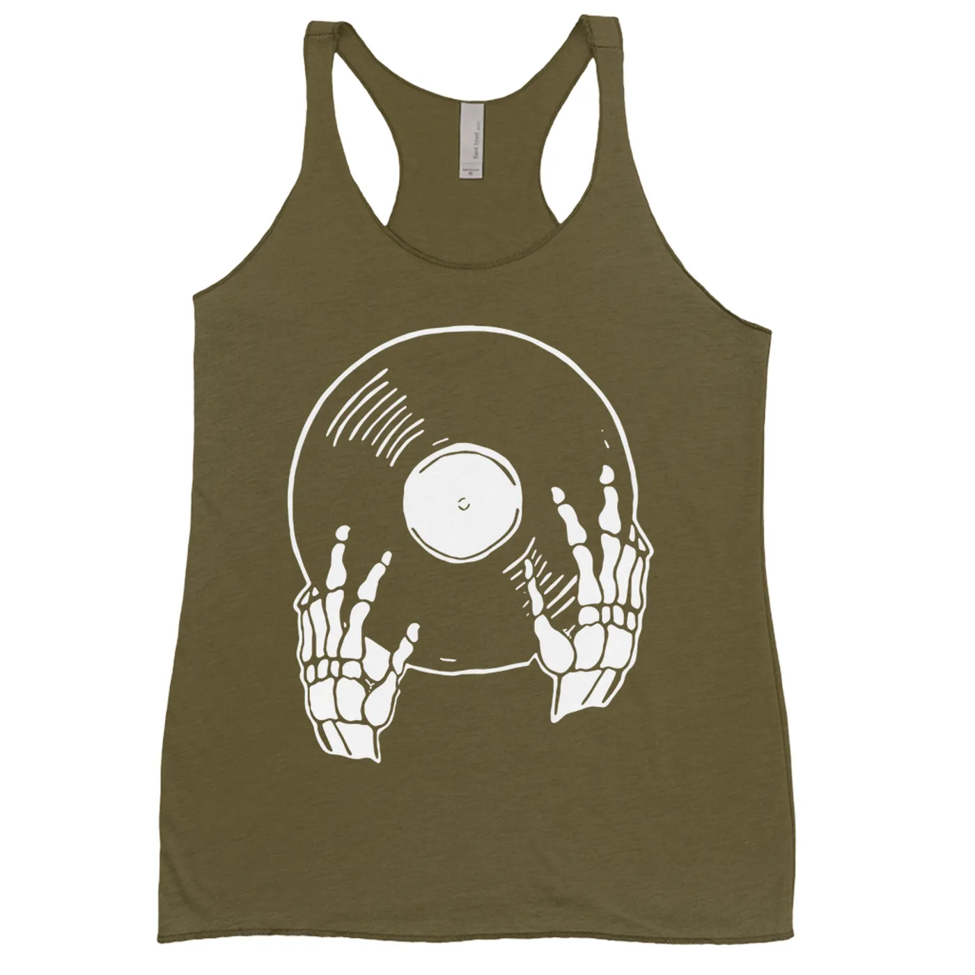 Merchbar Music Life Colorful Racerback Tank | Skeletons Spin Vinyl Too Merchbar Music Life Tank Top