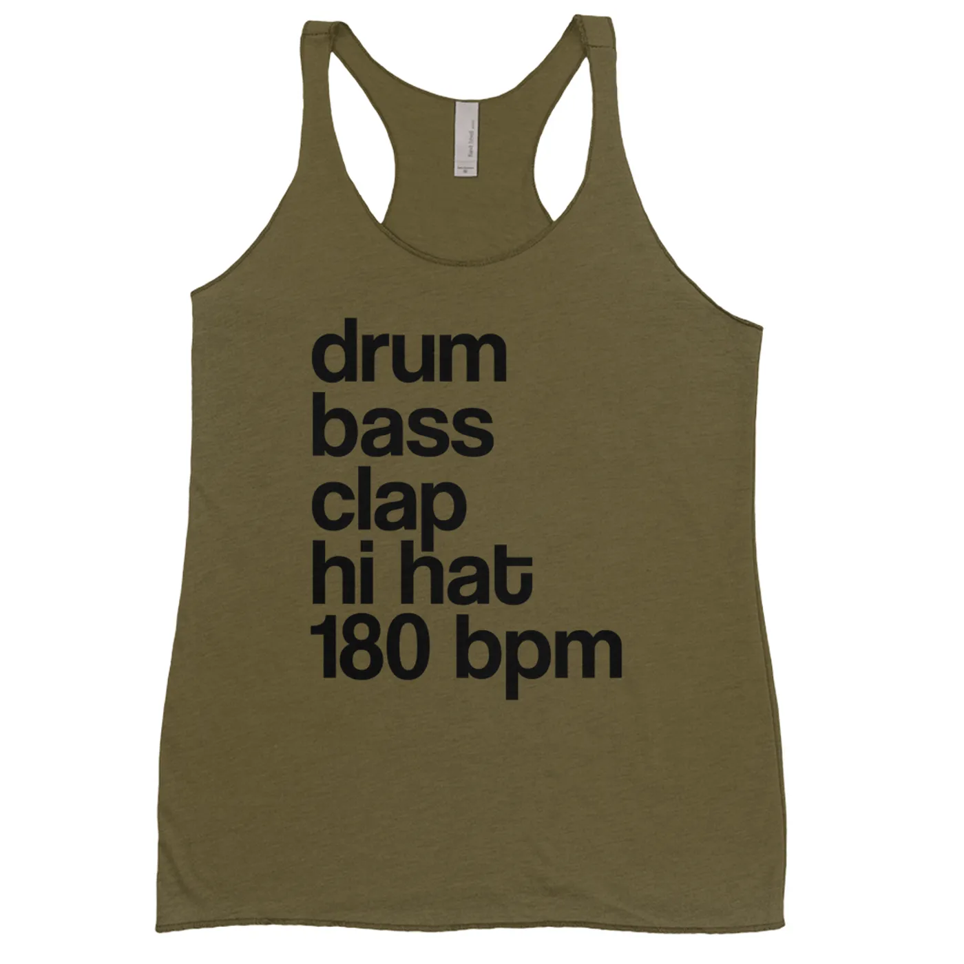 Merchbar Music Life Colorful Racerback Tank | Drum Bass Clap Merchbar Music Life Tank Top