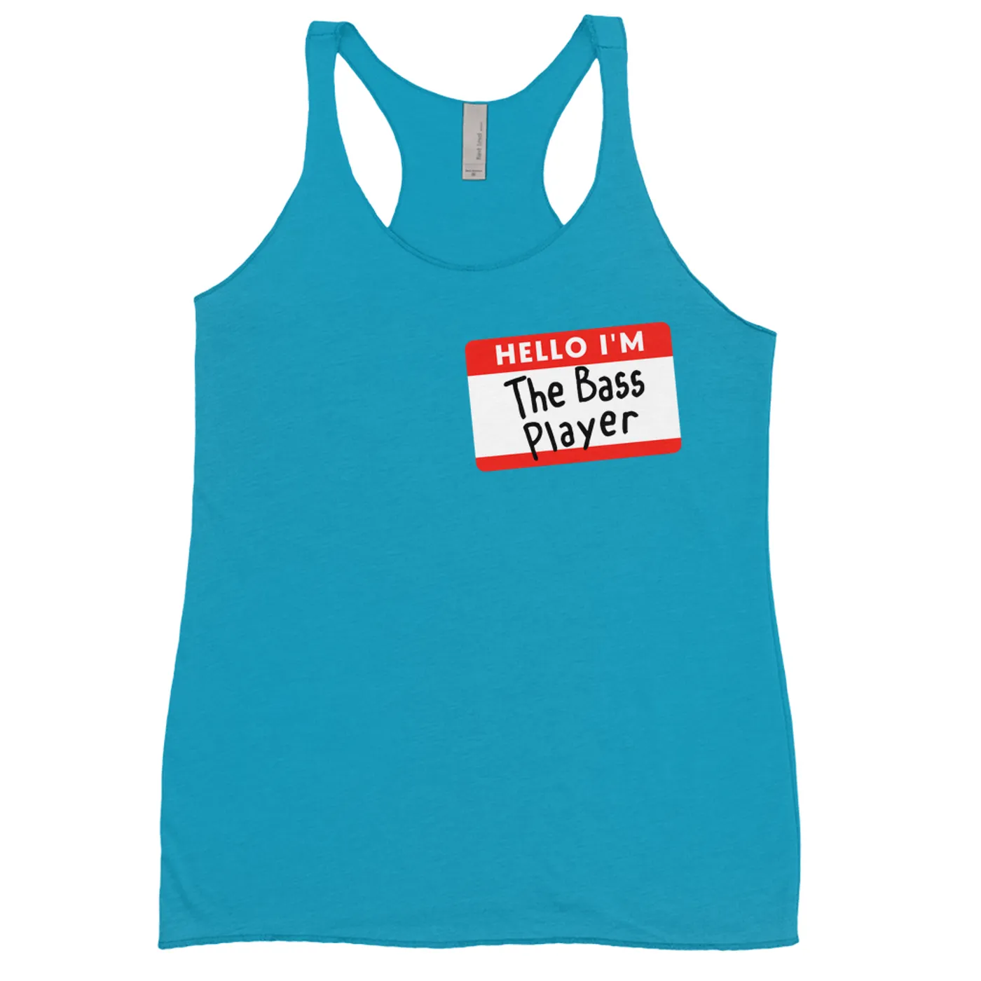 Merchbar Music Life Colorful Racerback Tank | Hello I'm The Bass Player Merchbar Music Life Tank Top
