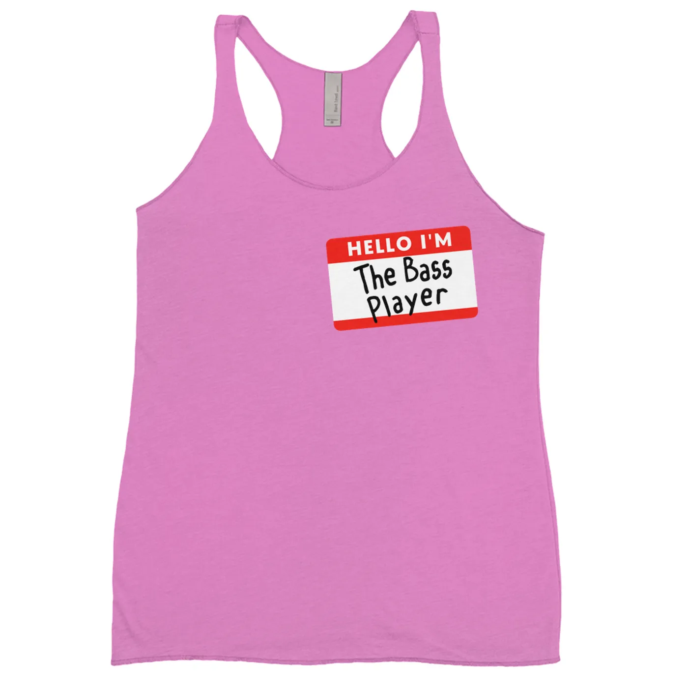 Merchbar Music Life Colorful Racerback Tank | Hello I'm The Bass Player Merchbar Music Life Tank Top