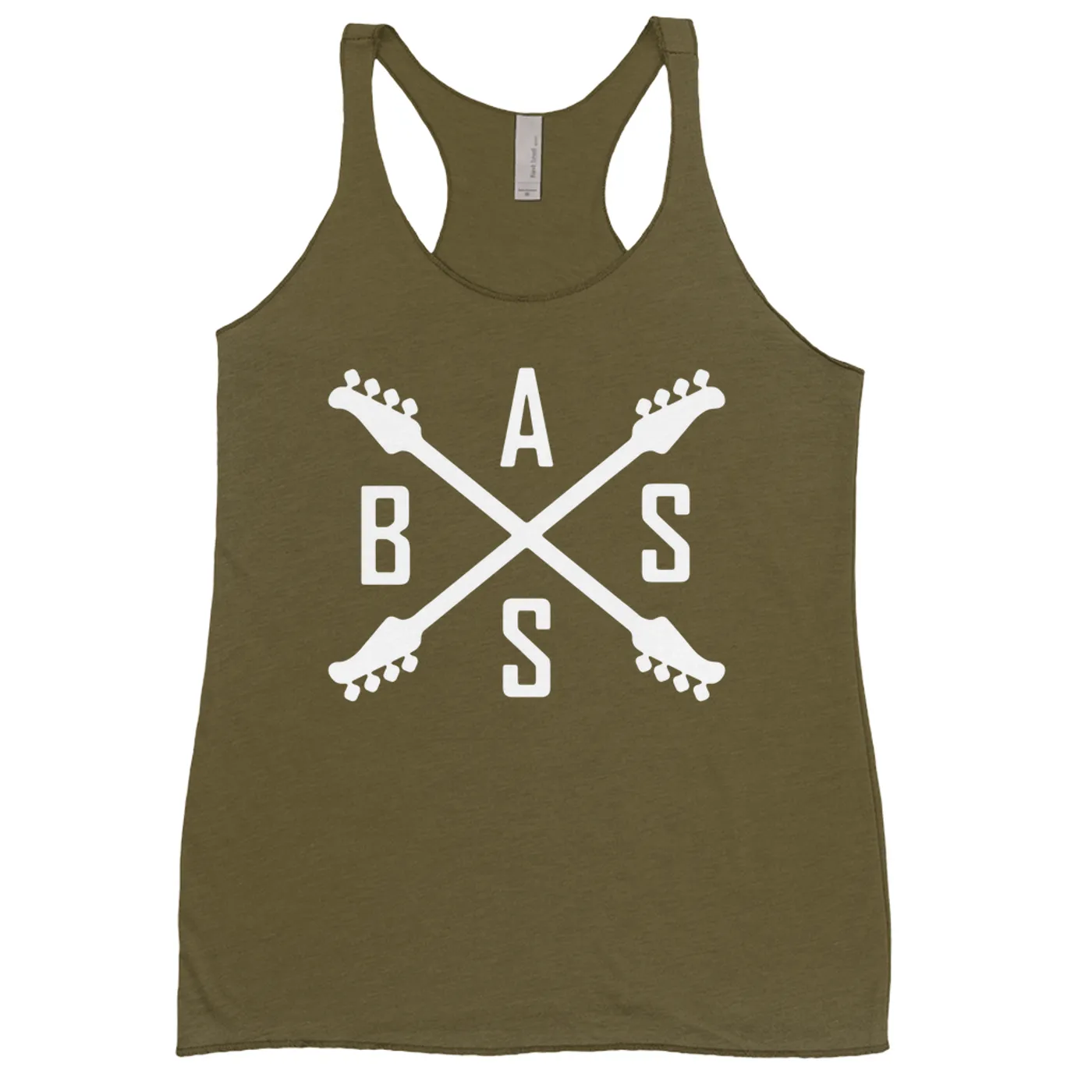 Merchbar Music Life Colorful Racerback Tank | Bass Player Emblem Merchbar Music Life Tank Top