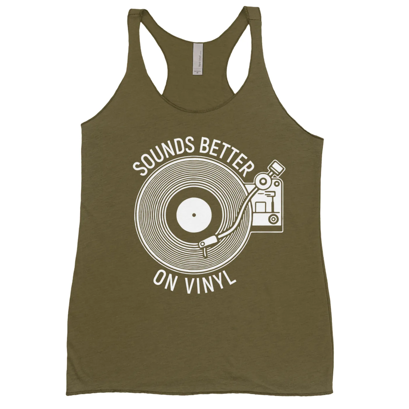 Merchbar Music Life Colorful Racerback Tank | Vinyl Sounds Better Merchbar Music Life Tank Top