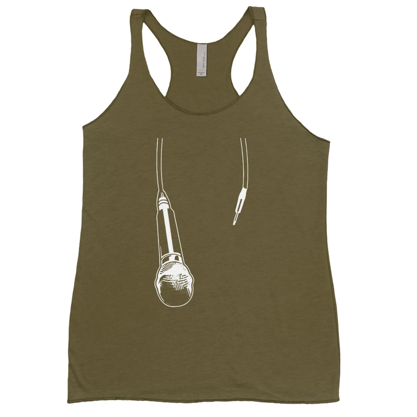 Merchbar Music Life Colorful Racerback Tank | Let The Mic Hang Merchbar Music Life Tank Top