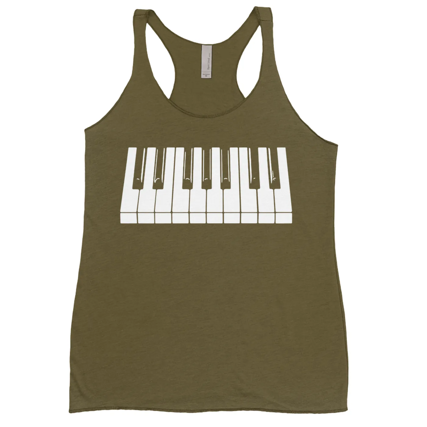 Merchbar Music Life Colorful Racerback Tank | Piano Keys Merchbar Music Life Tank Top