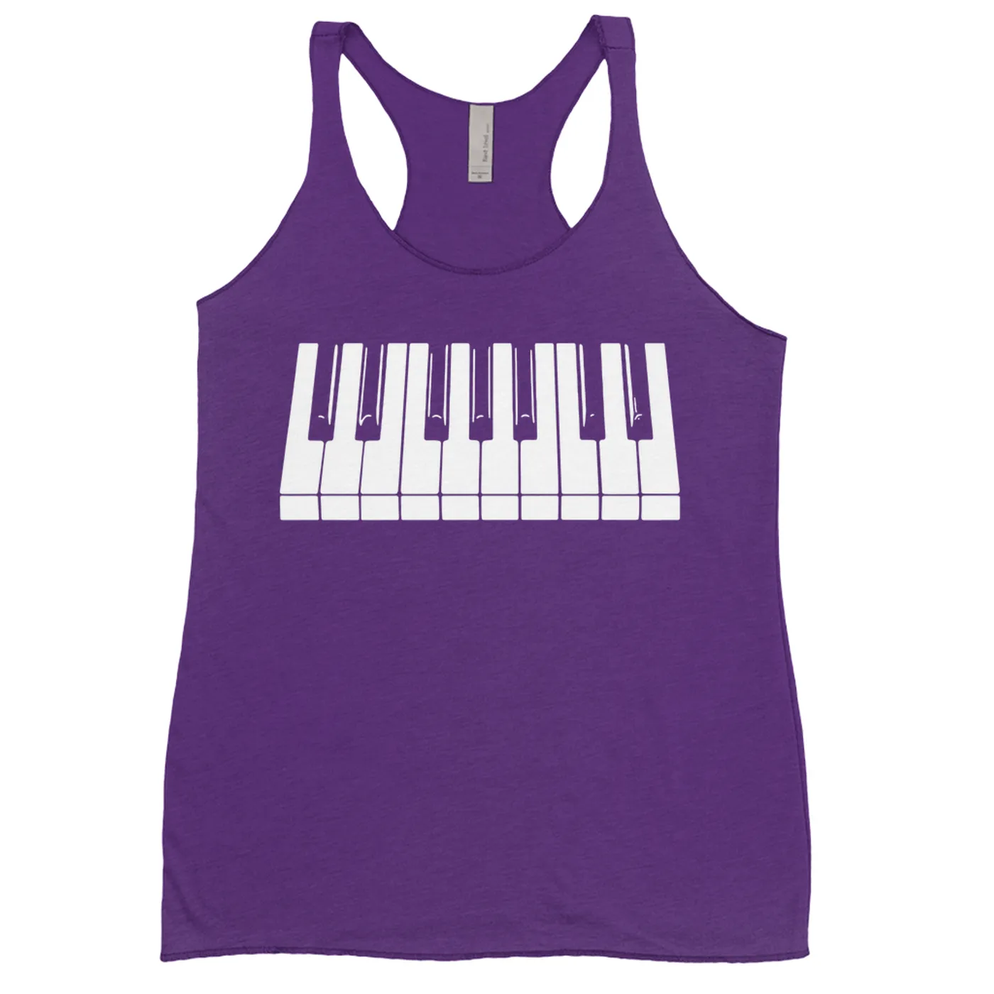 Merchbar Music Life Colorful Racerback Tank | Piano Keys Merchbar Music Life Tank Top