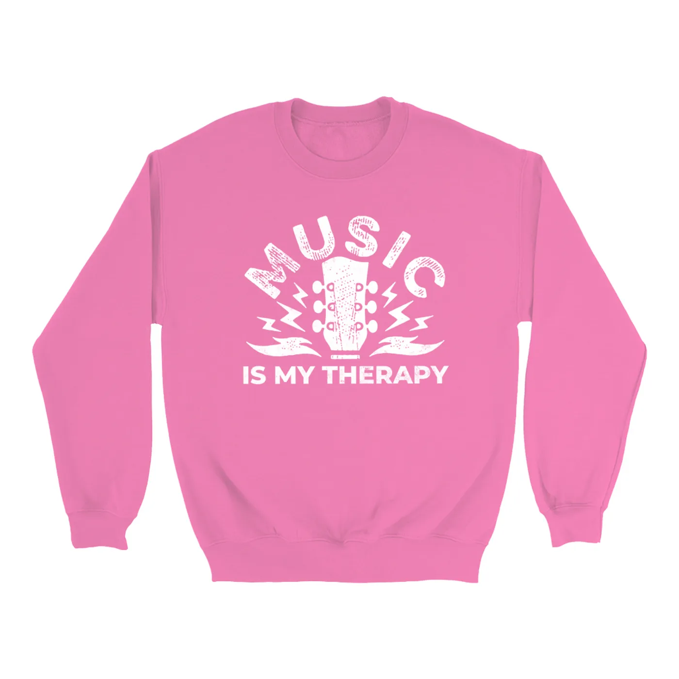 Merchbar Music Life Colorful Sweatshirt | Music Is My Therapy Merchbar Music Life Sweatshirt