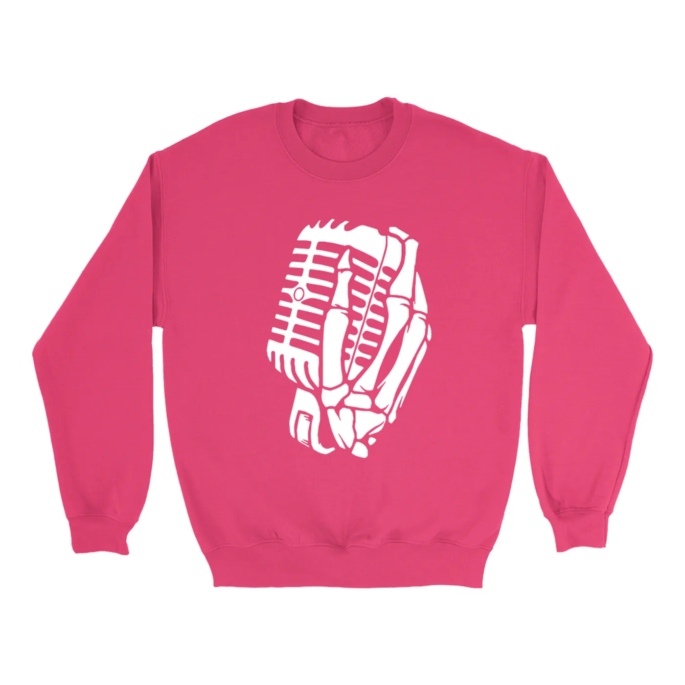 Merchbar Music Life Colorful Sweatshirt | Skelehands On The Mic Merchbar Music Life Sweatshirt