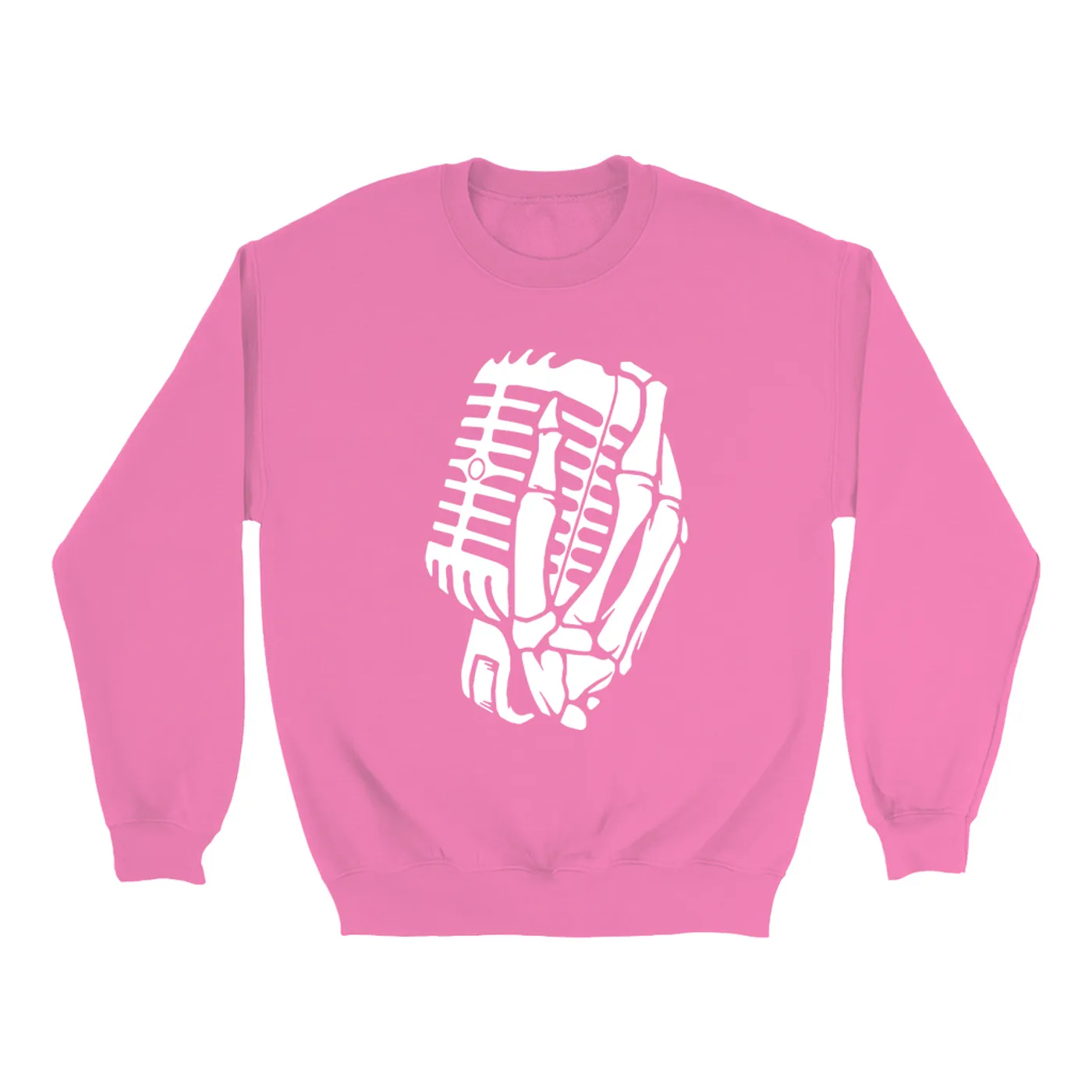 Merchbar Music Life Colorful Sweatshirt | Skelehands On The Mic Merchbar Music Life Sweatshirt