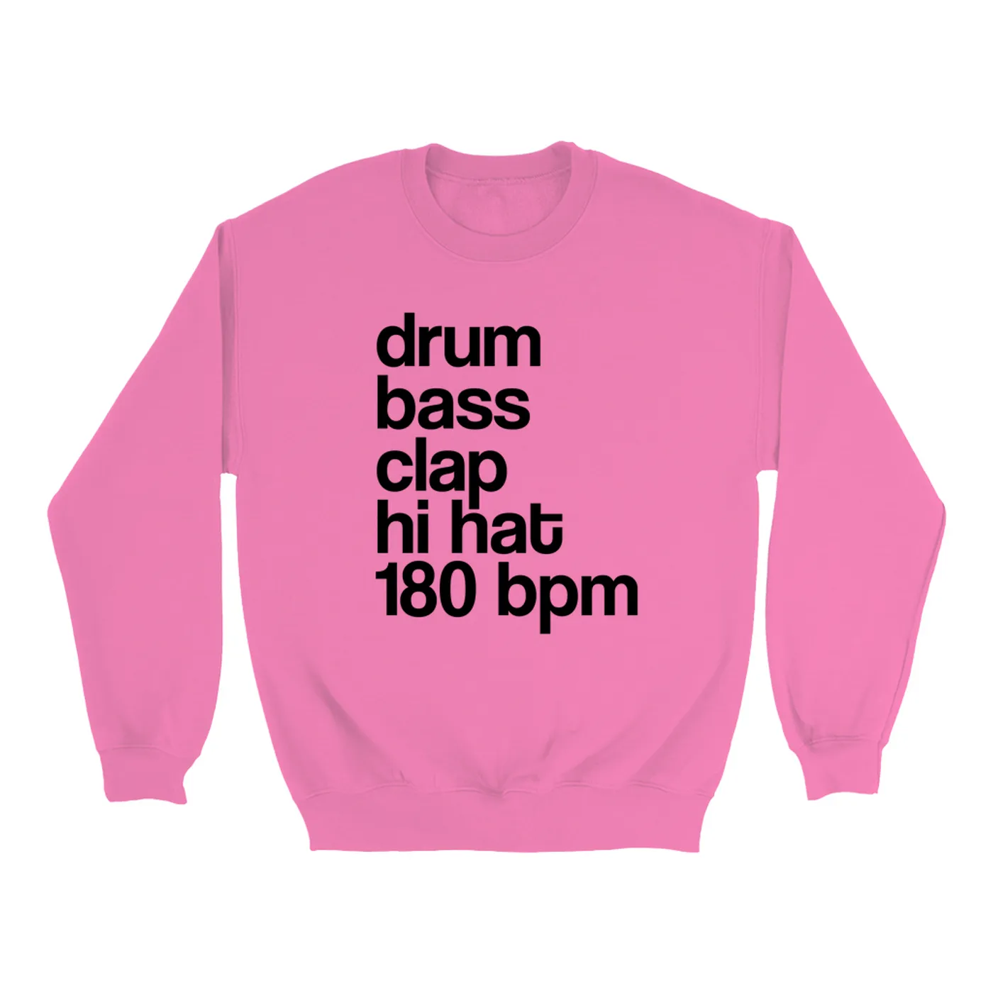 Merchbar Music Life Colorful Sweatshirt | Drum Bass Clap Merchbar Music Life Sweatshirt