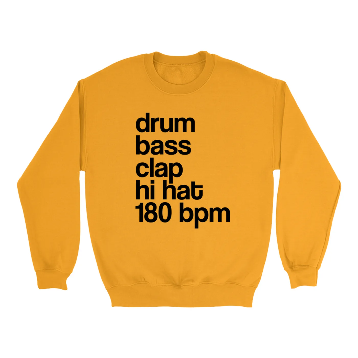 Merchbar Music Life Colorful Sweatshirt | Drum Bass Clap Merchbar Music Life Sweatshirt