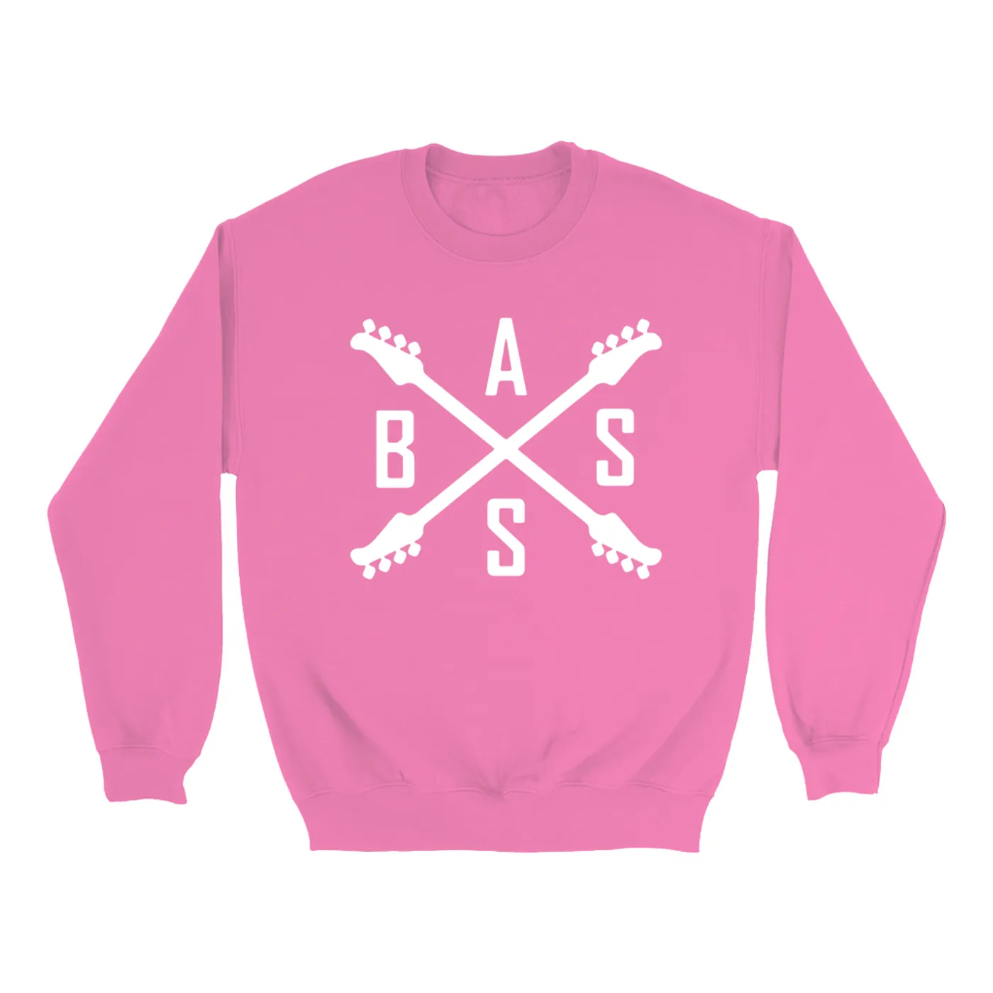 Merchbar Music Life Colorful Sweatshirt | Bass Player Emblem Merchbar Music Life Sweatshirt