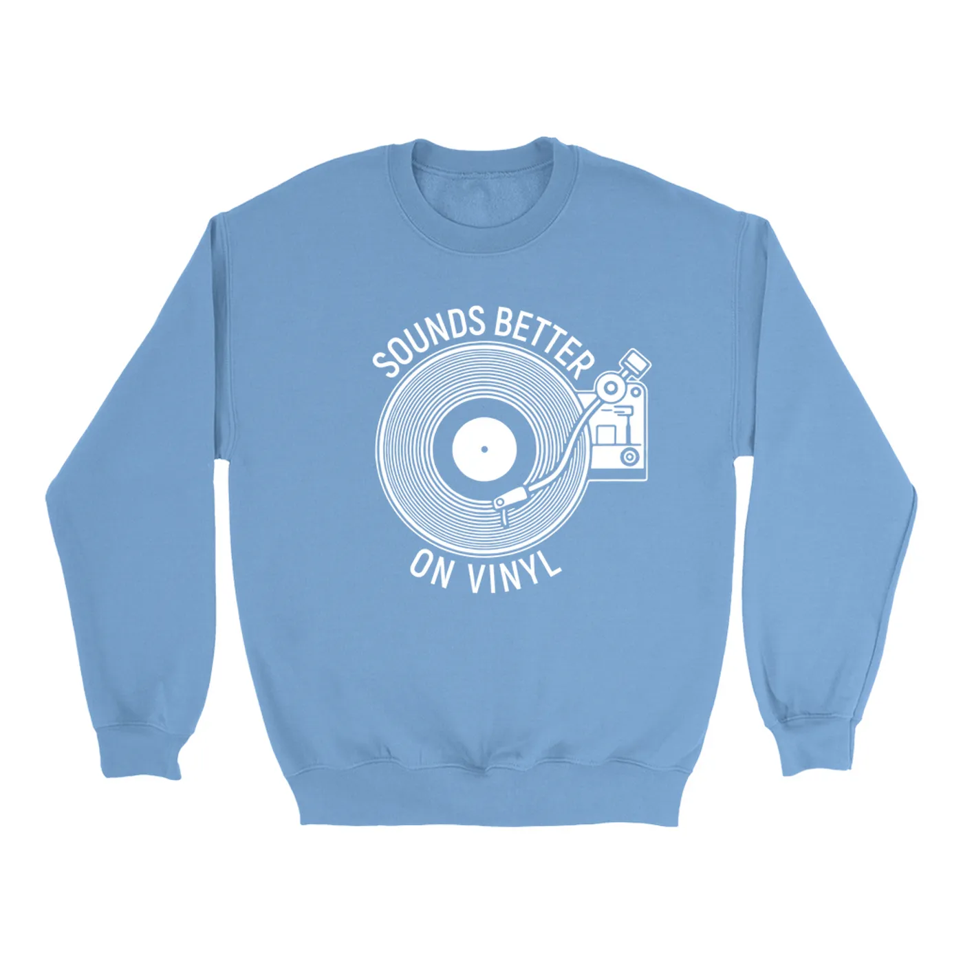 Merchbar Music Life Colorful Sweatshirt | Vinyl Sounds Better Merchbar Music Life Sweatshirt