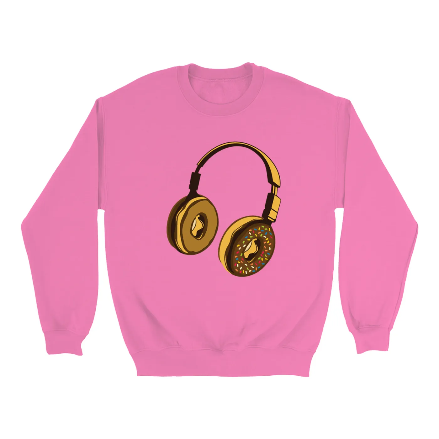 Merchbar Music Life Colorful Sweatshirt | Delicious Donut Beats Merchbar Music Life Sweatshirt