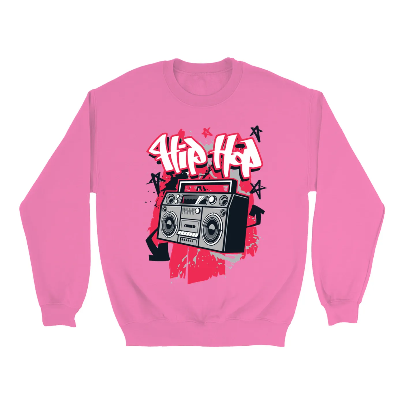 Merchbar Music Life Colorful Sweatshirt | Hip Hop Life Merchbar Music Life Sweatshirt
