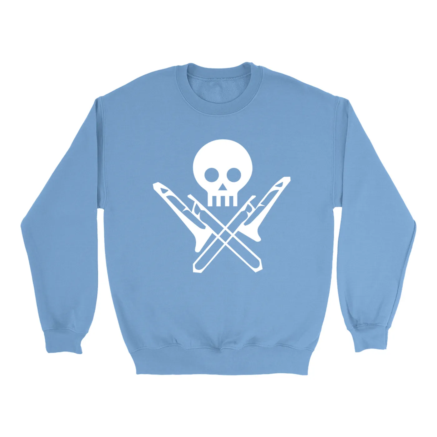 Merchbar Music Life Colorful Sweatshirt | Skull And Trombones Merchbar Music Life Sweatshirt