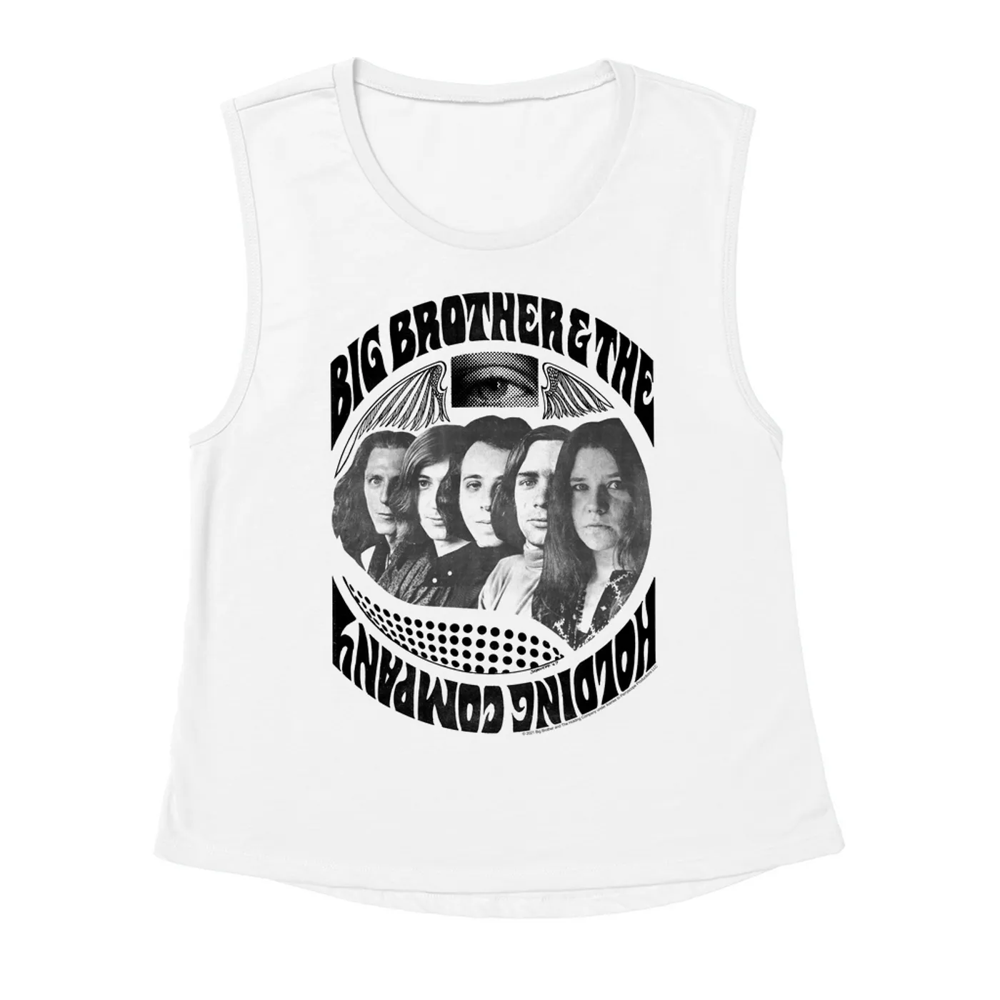 Big Brother and The Holding Co. Ladies' Muscle Tank Top | Big Brother & The Holding Company Feat. Janis Joplin 1967 Poster Big Brother and The Holding Co. Shirt