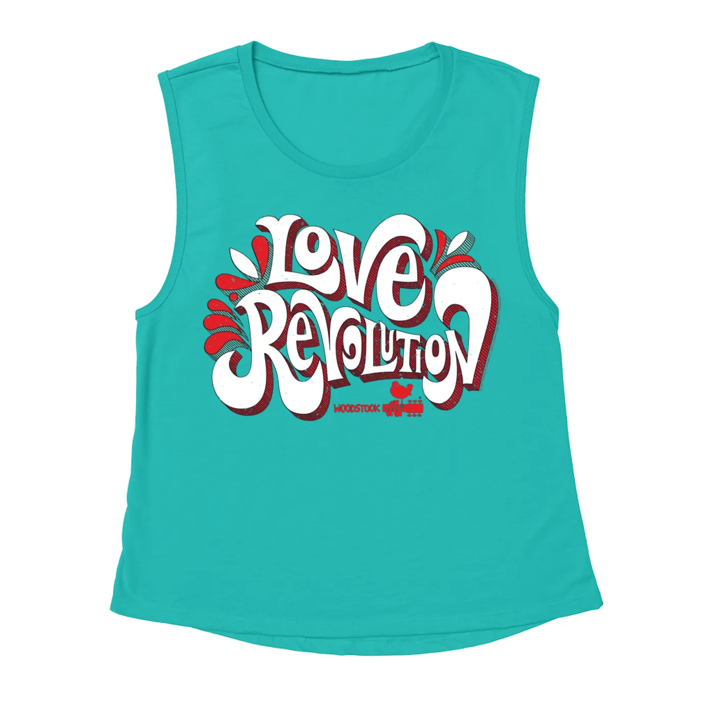 Woodstock Ladies' Muscle Tank Top | Love Revolution Design Woodstock Shirt