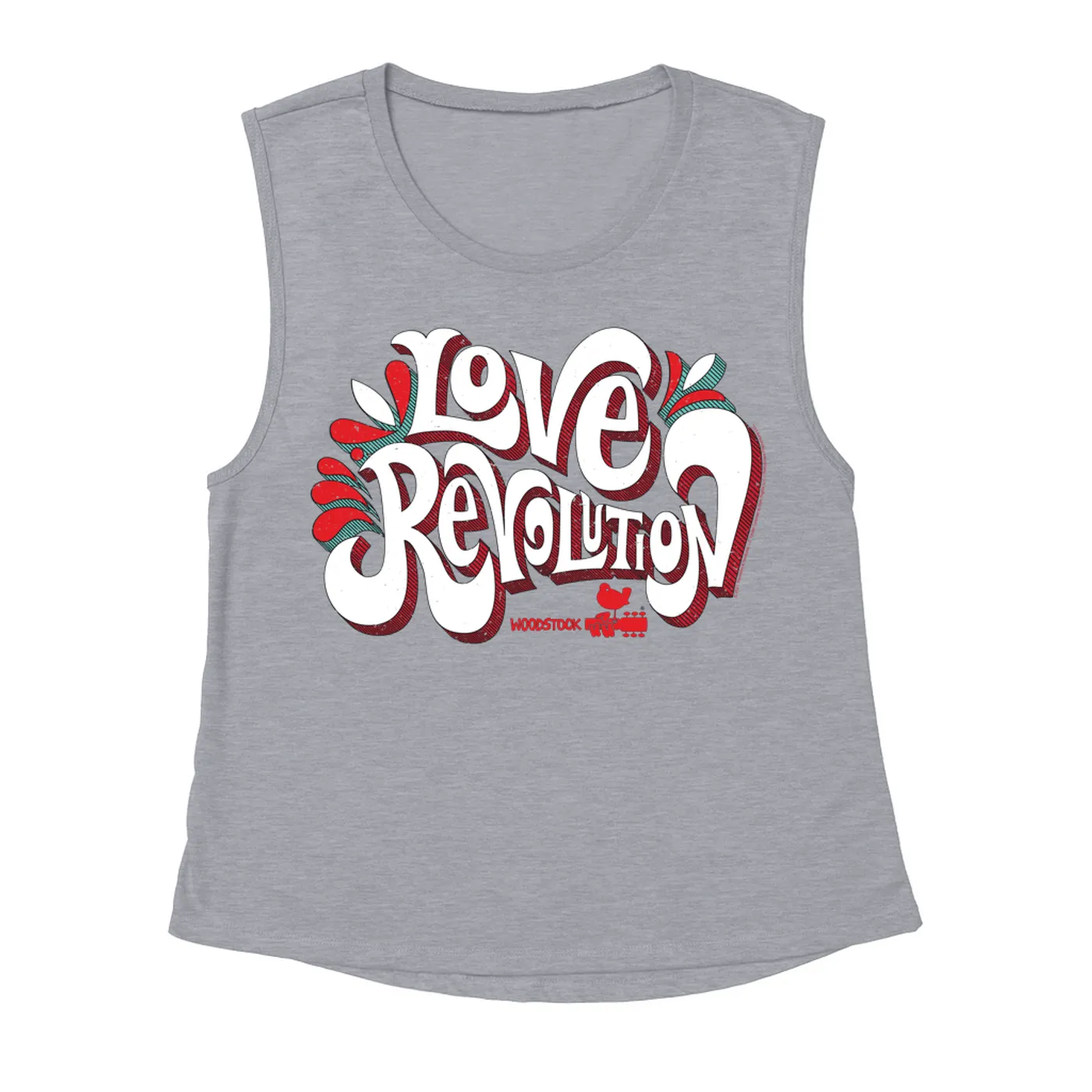 Woodstock Ladies' Muscle Tank Top | Love Revolution Design Woodstock Shirt