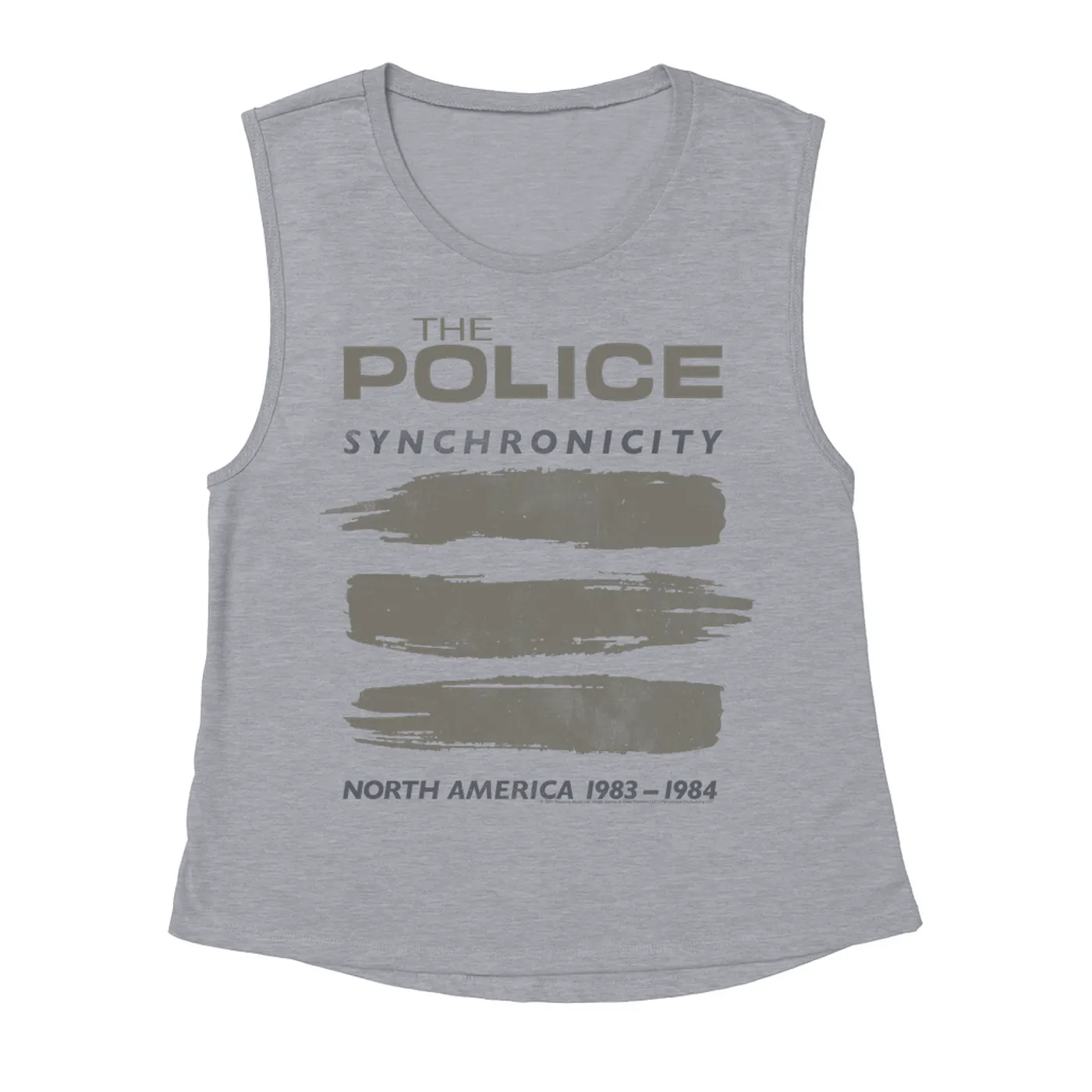 The Police Ladies' Muscle Tank Top | Synchronicity North America Tour 1983 - 1984 The Police Shirt