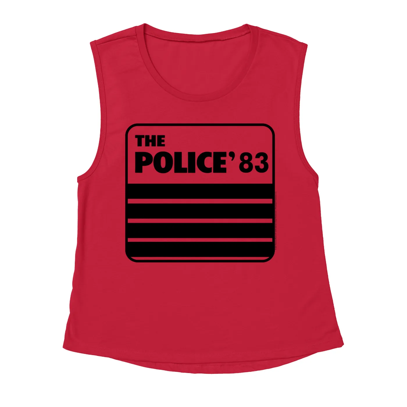 The Police Ladies' Muscle Tank Top | The Police 1983 Concert Tour The Police Shirt