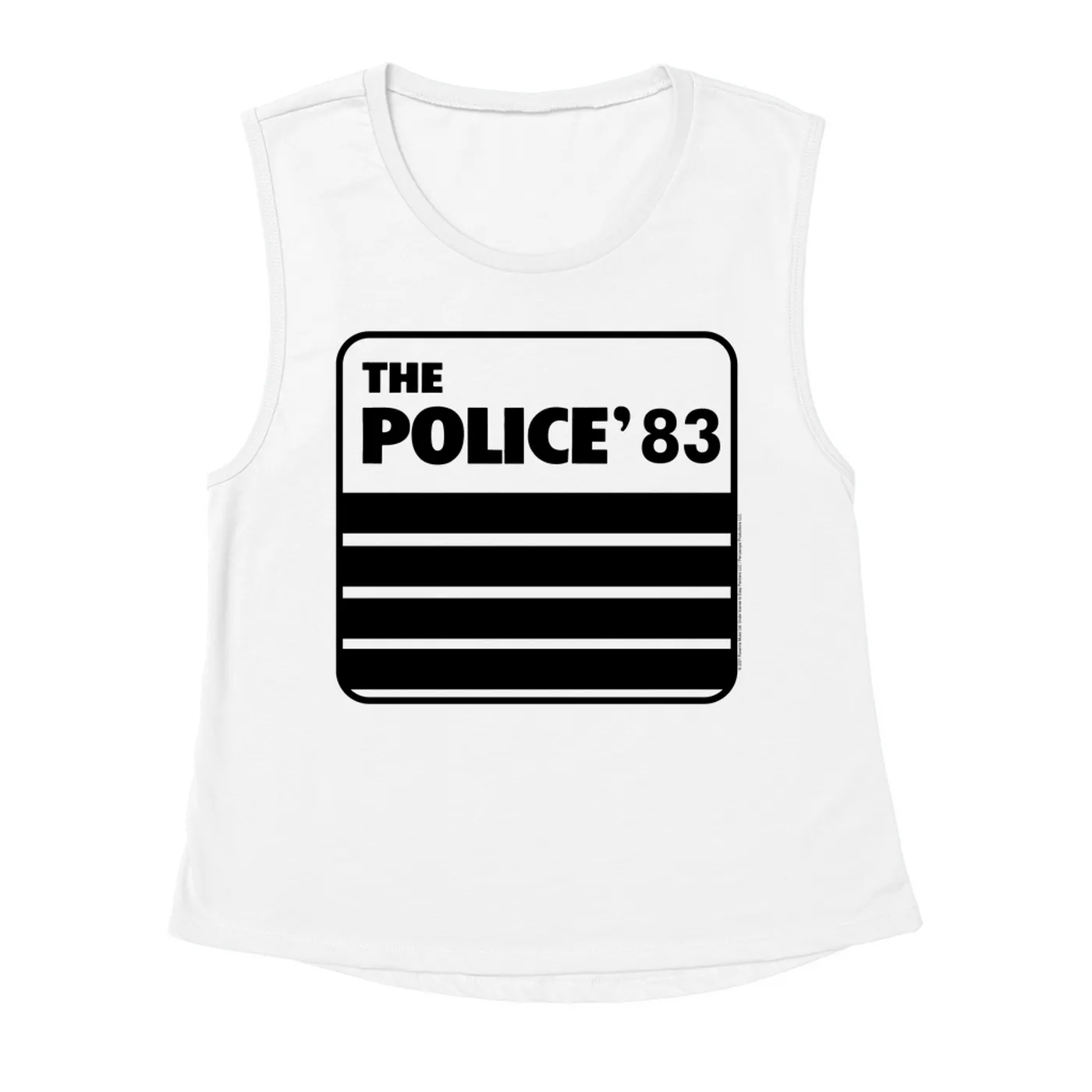 The Police Ladies' Muscle Tank Top | The Police 1983 Concert Tour The Police Shirt