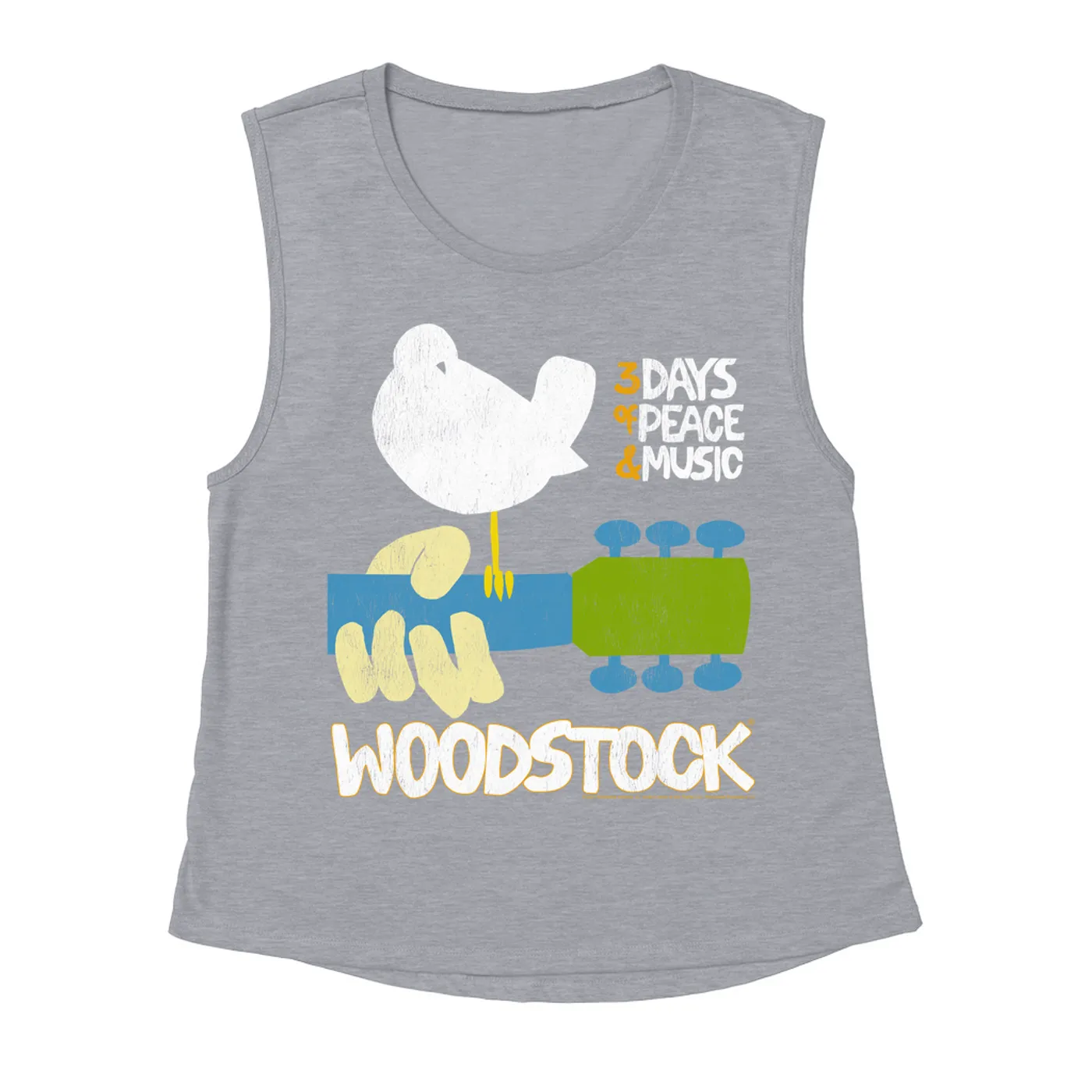 Woodstock Ladies' Muscle Tank Top | 3 Days Of Peace And Music Woodstock Shirt