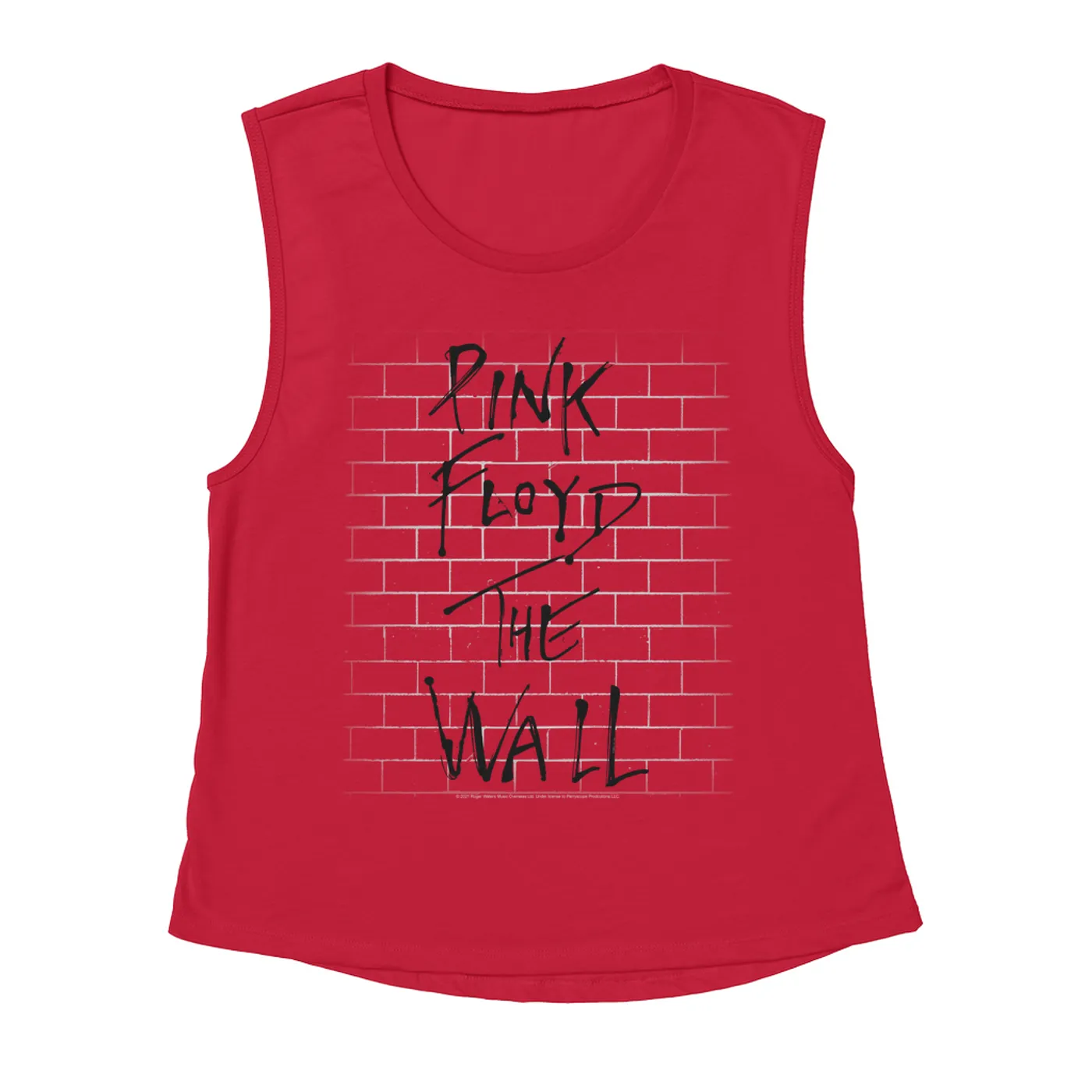 Pink Floyd Ladies' Muscle Tank Top | Pink Floyd The Wall Art Pink Floyd Shirt