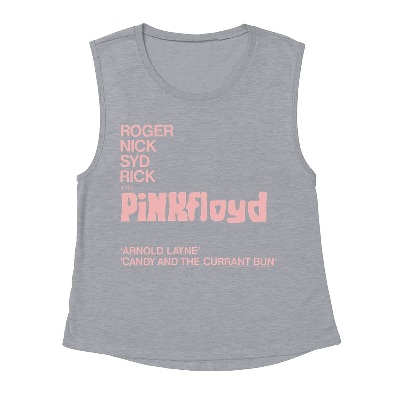 Pink Floyd Ladies' Muscle Tank Top | Album Cover Featuring Arnold Layne Pink Floyd Shirt